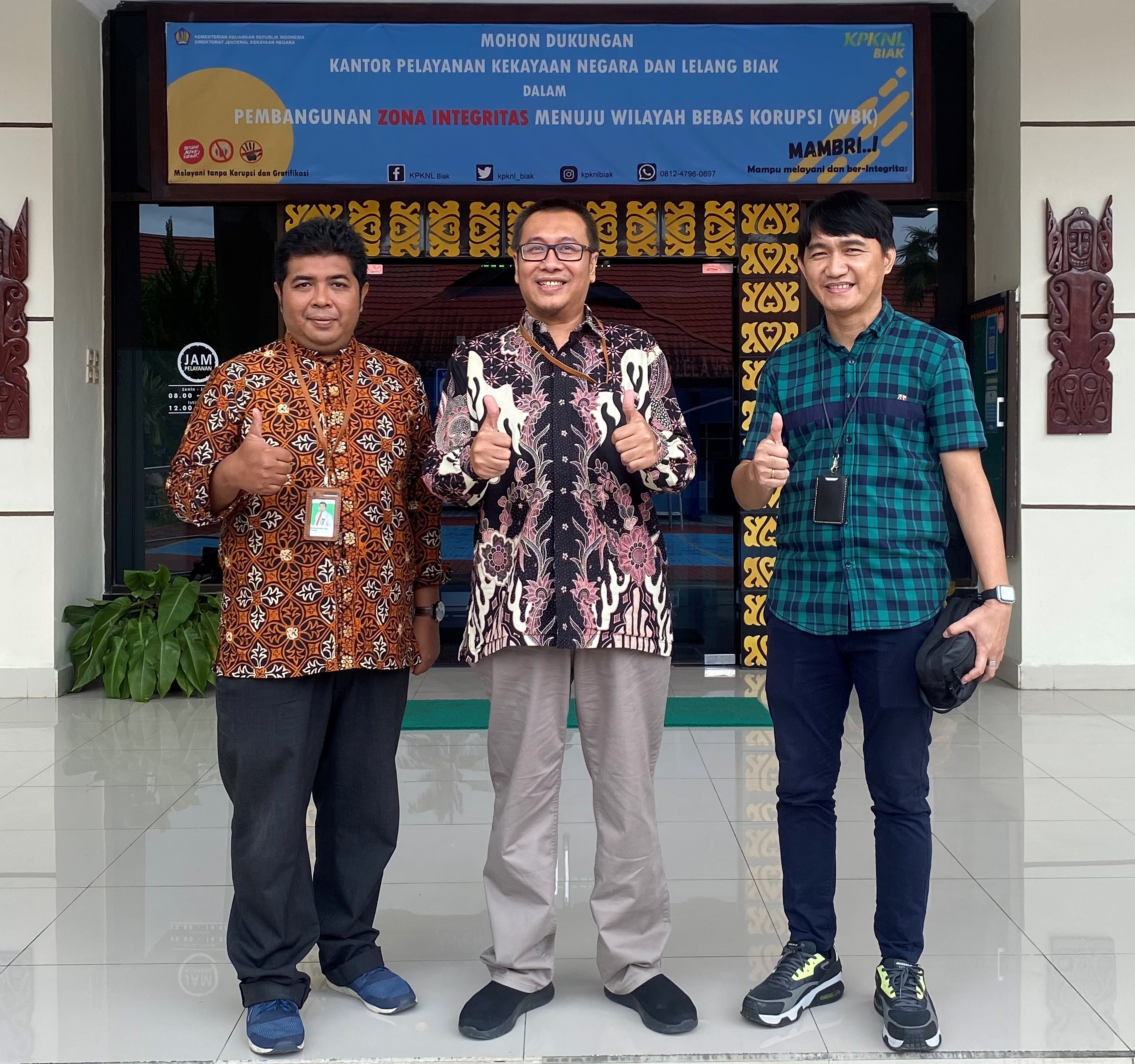 Kunjungan Kerja Pemimpin PT Pegadaian Cabang Biak ke KPKNL Biak