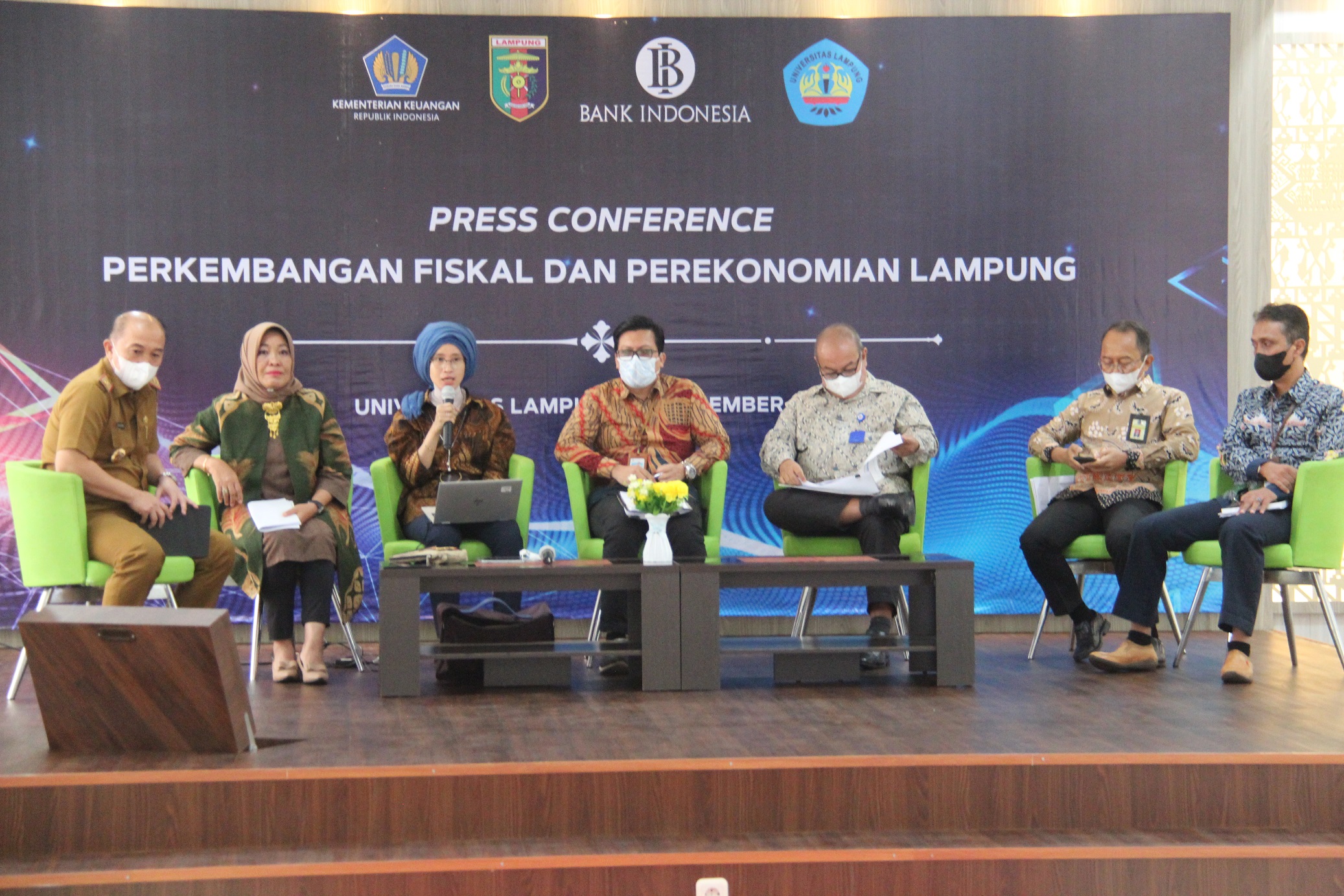 Press Conference Perkembangan Fiskal dan Perekonomian Lampung