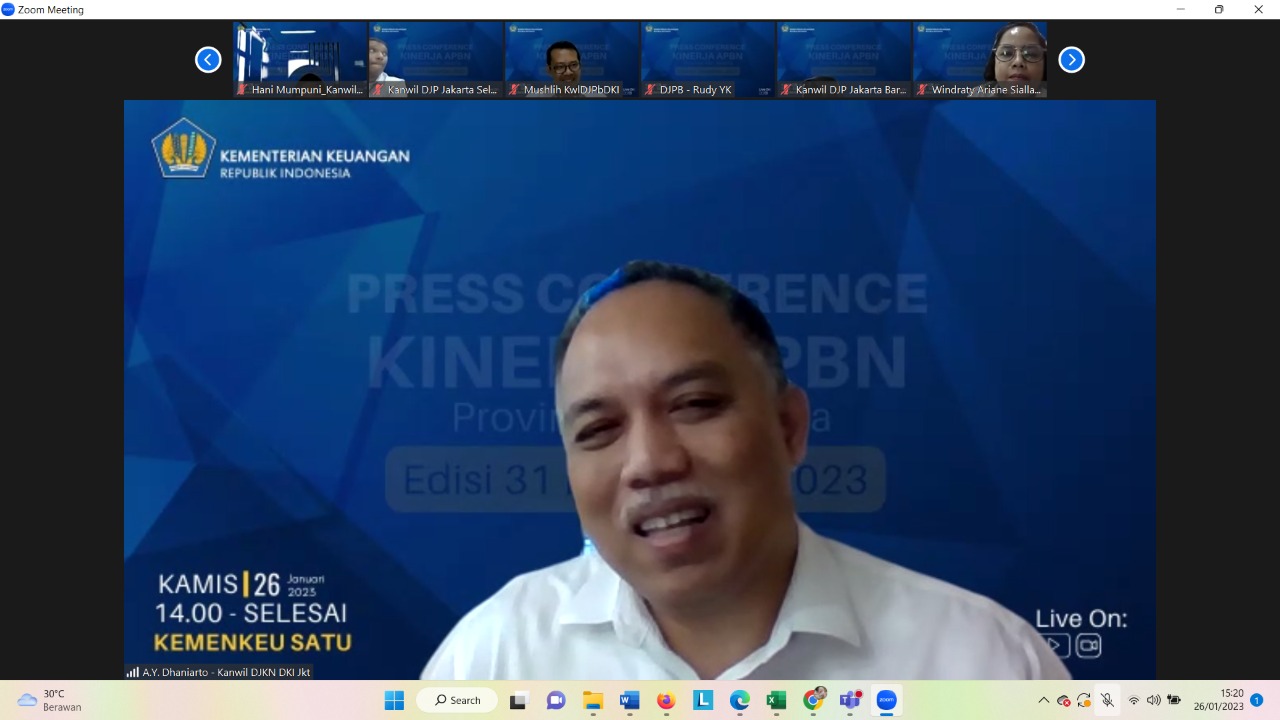 Kemenkeu Satu Regional DKI Jakarta Lakukan Press Conference Kinerja APBN Periode Desember 2022