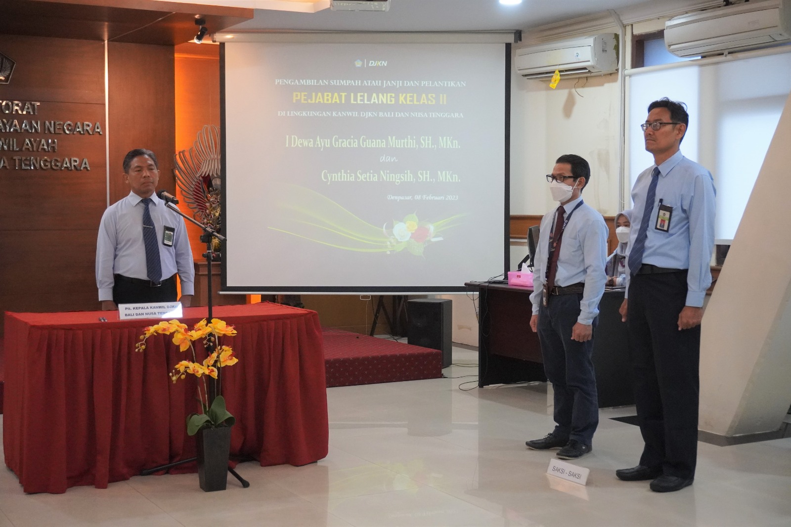 Pelantikan Pejabat Lelang Kelas II