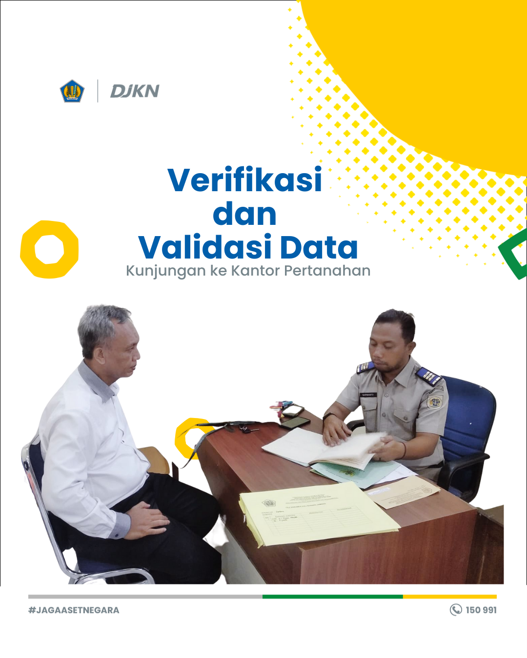 Kunjungan Seksi Piutang Negara dalam Rangka Verifikasi dan Validasi Data Aset ke Kantor Pertanahan