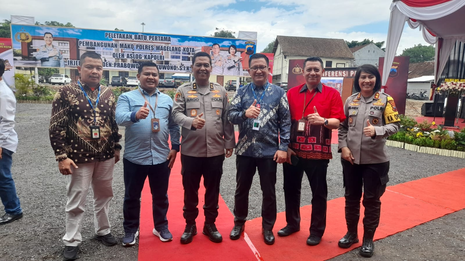 KPKNL Semarang Hadiri Peletakan Batu Pertama Pembangunan Mako Polresrtabes Magelang Kota