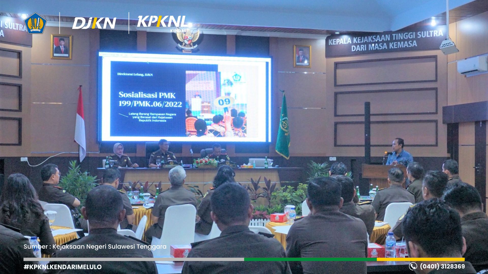 Sinergi KPKNL Kendari - Kejaksaan Agung - Kejaksaan Negeri Sulawesi Tenggara Dalam Penyelesaian Barang Rampasan Negara