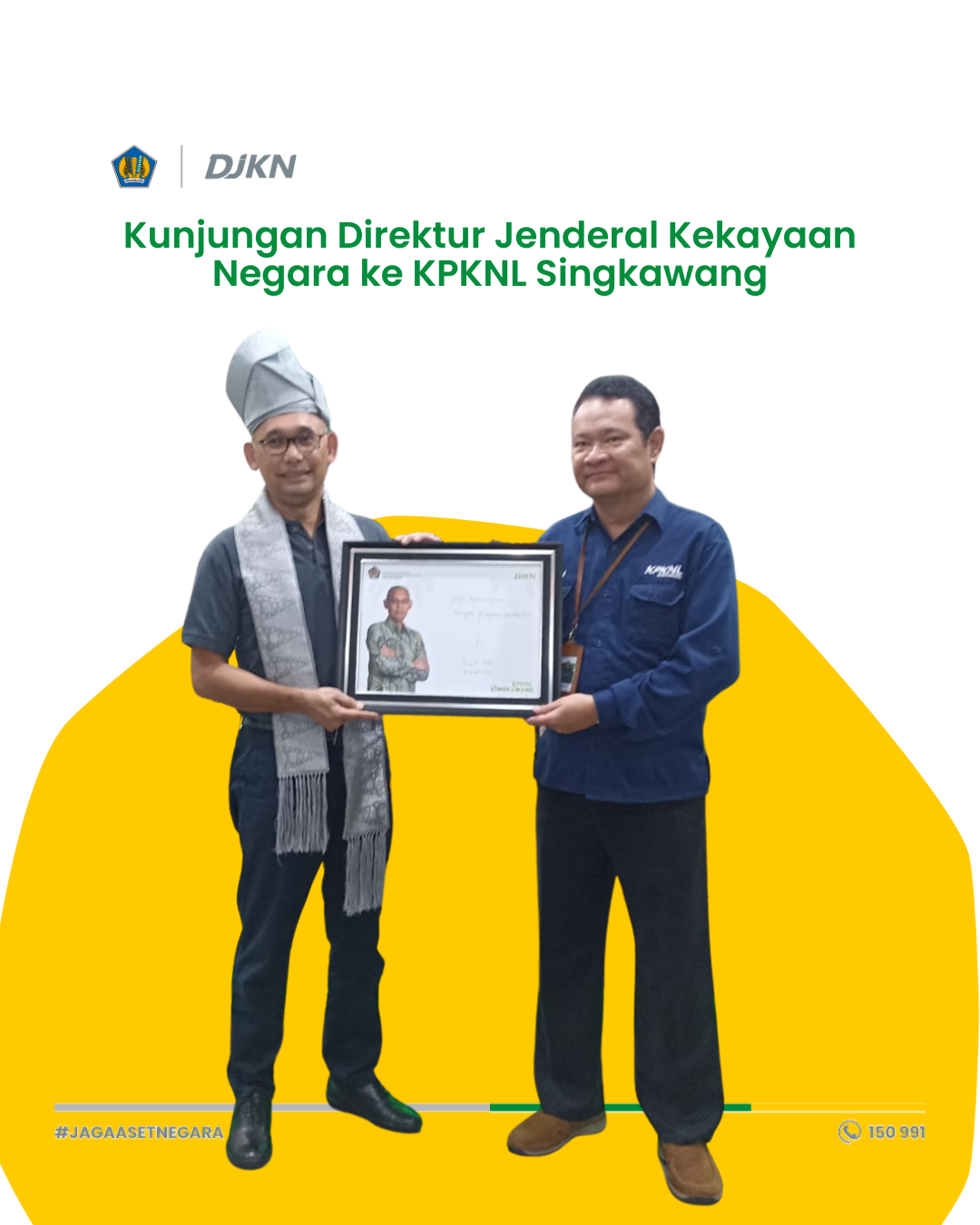 Kunjungi KPKNL Singkawang, Dirjen KN Berpesan Jaga Kepercayaan dengan Pelayanan Berintegritas