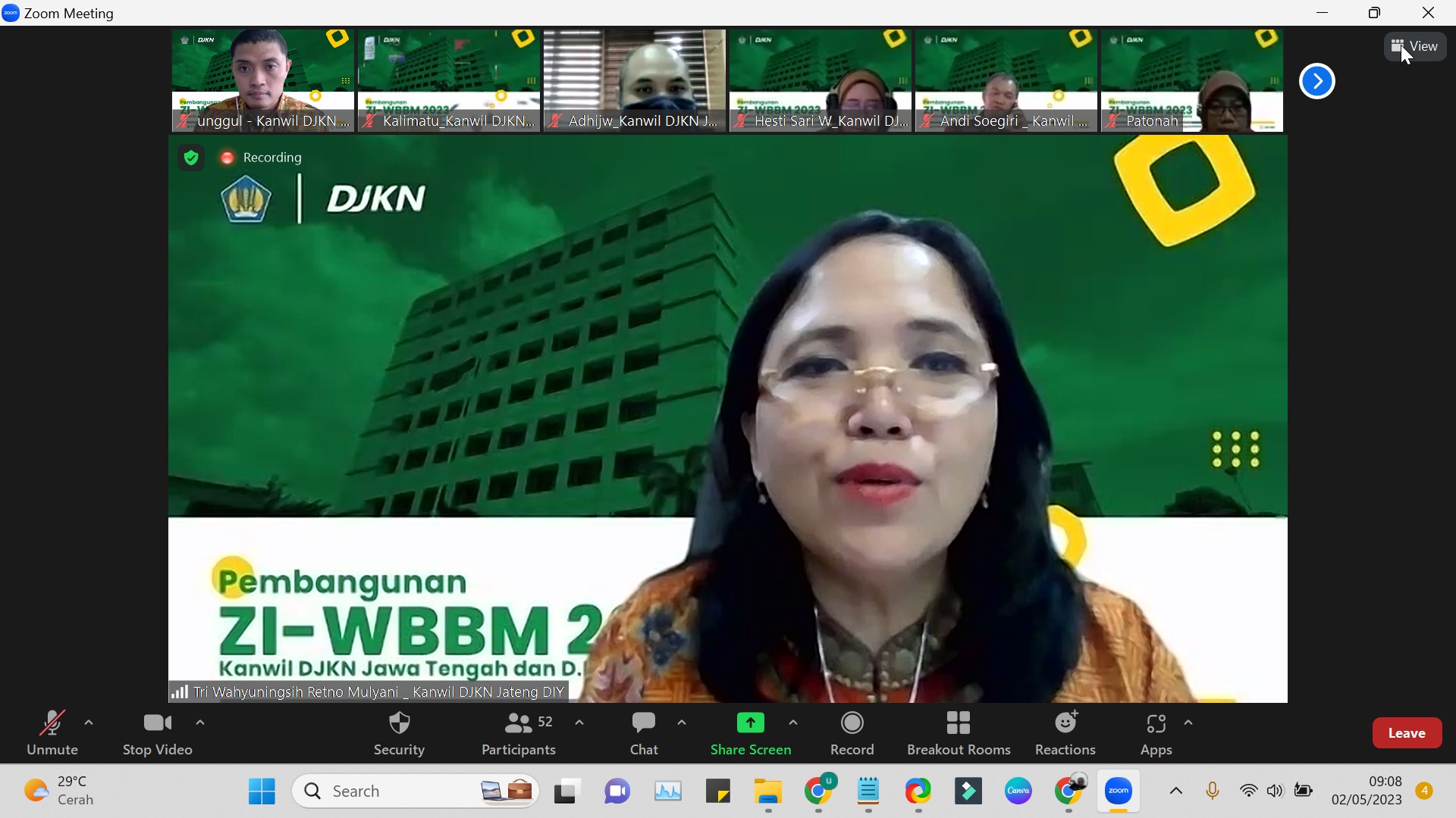 Siap Raih Predikat ZI-WBBM, Kanwil DJKN Jateng DIY Lakukan Internalisasi Sistem Pengendalian Internal Dan Rencana Pemantauan Internal