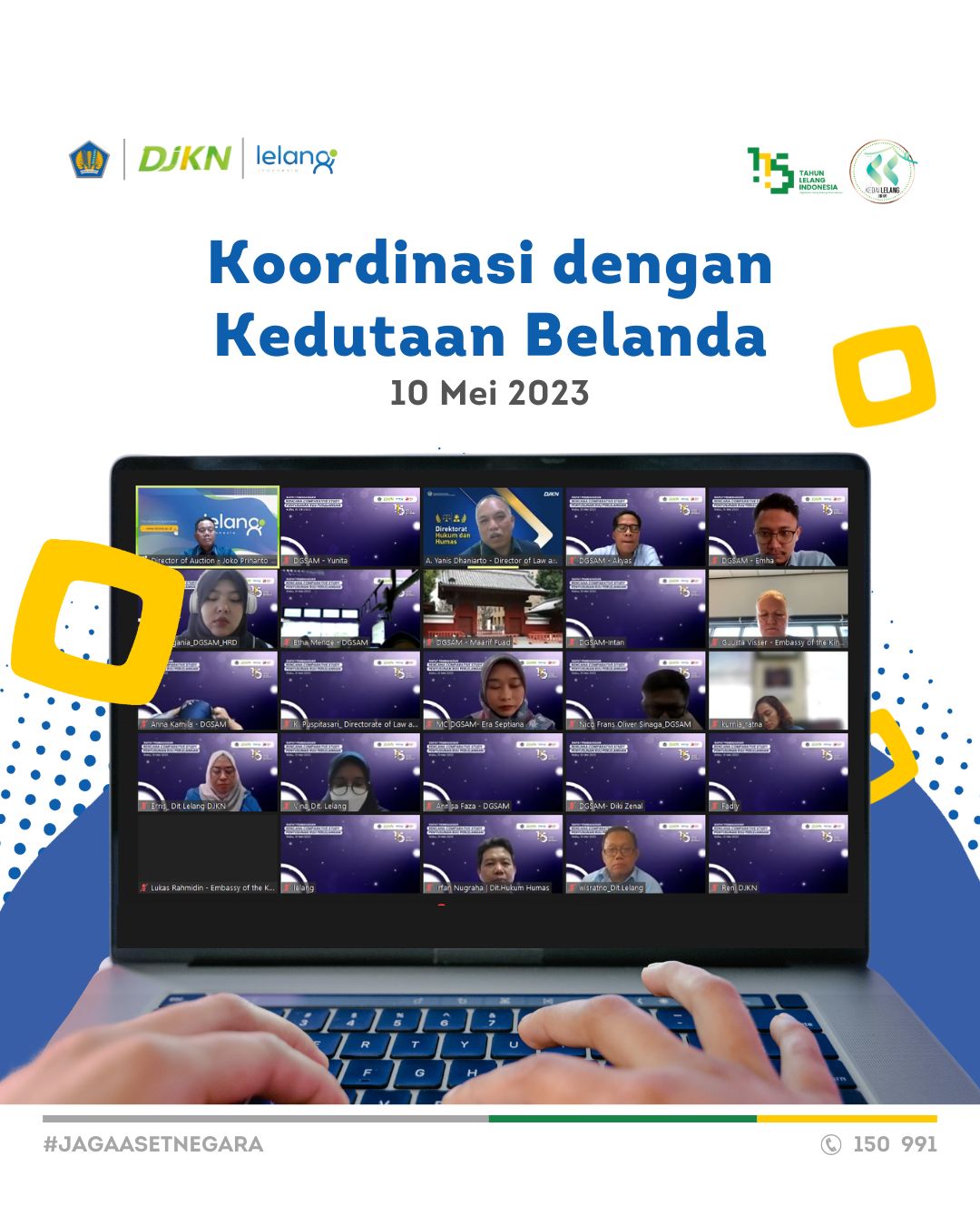 Susun RUU Perlelangan, DJKN Koordinasi dengan Kedutaan Besar Kerajaan Belanda 