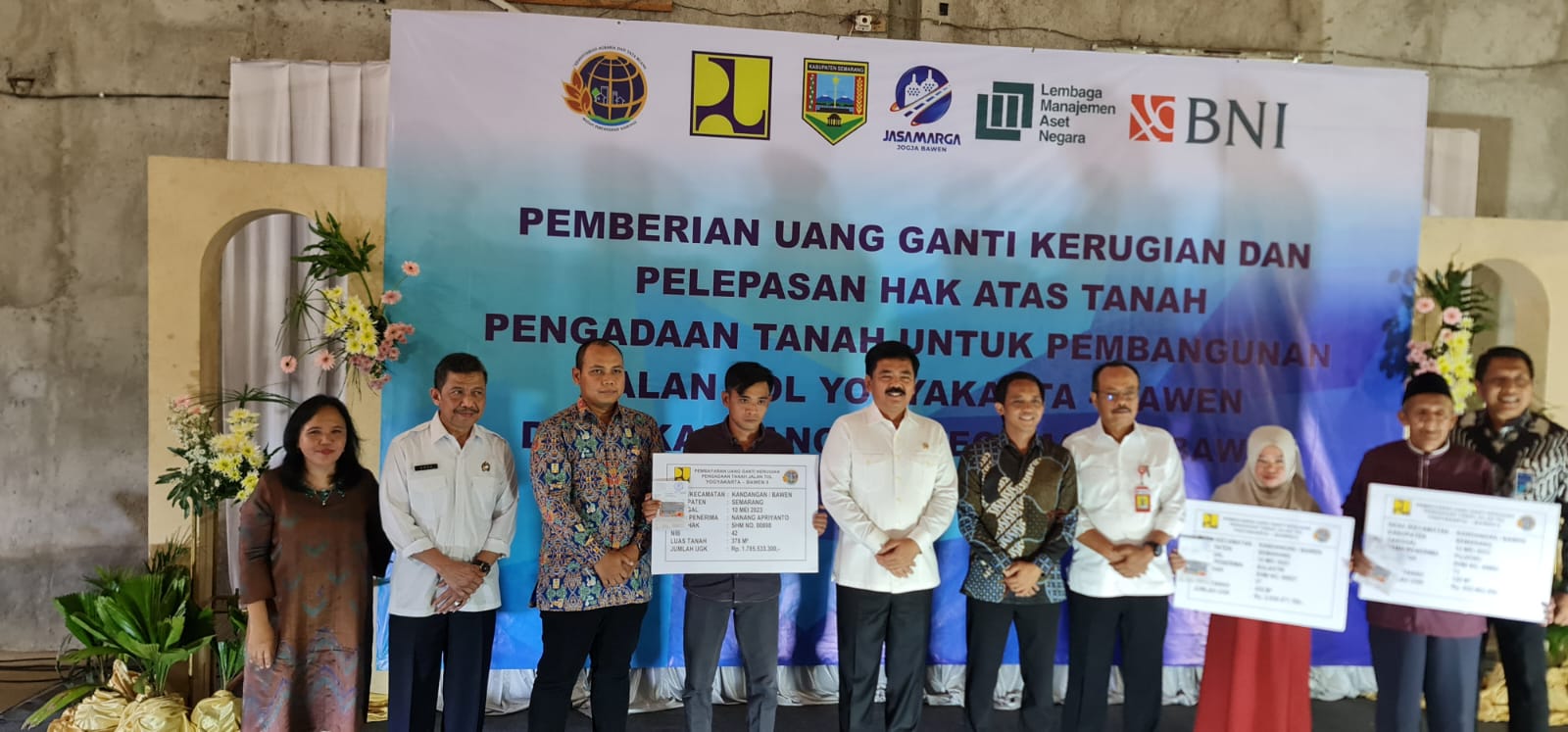 LMAN Lakukan Pembayaran Ganti Kerugian Tanah Jalan Tol Yogyakarta – Bawen di Kandangan, Kab. Semarang Capai 85 miliar Rupiah
