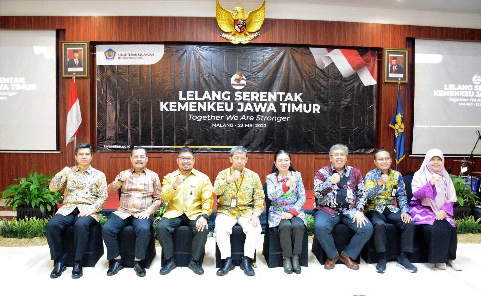KPKNL Malang  melaksanakan Lelang Serentak Sitaan Pajak ; Optimalisasi Penerimaan Negara 