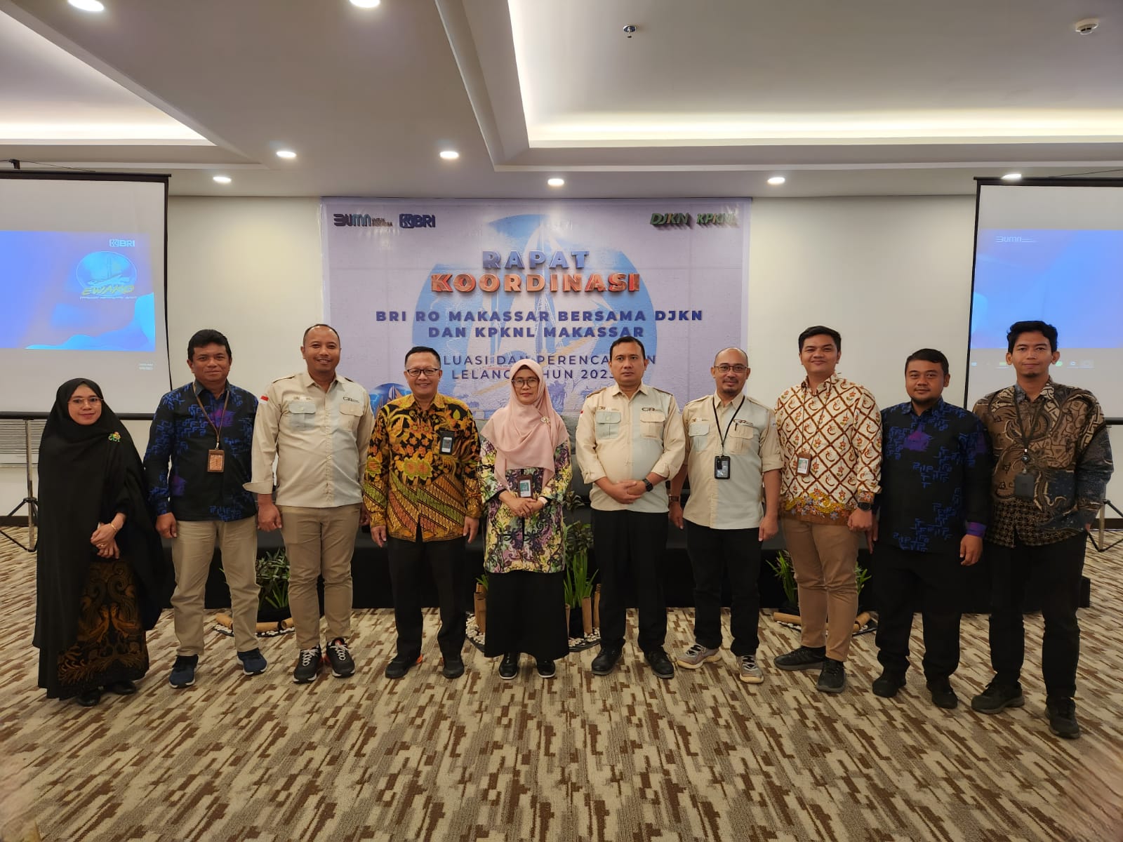 Koordinasi Evaluasi dan Perencanaan Lelang bersama BRI Regional Makassar