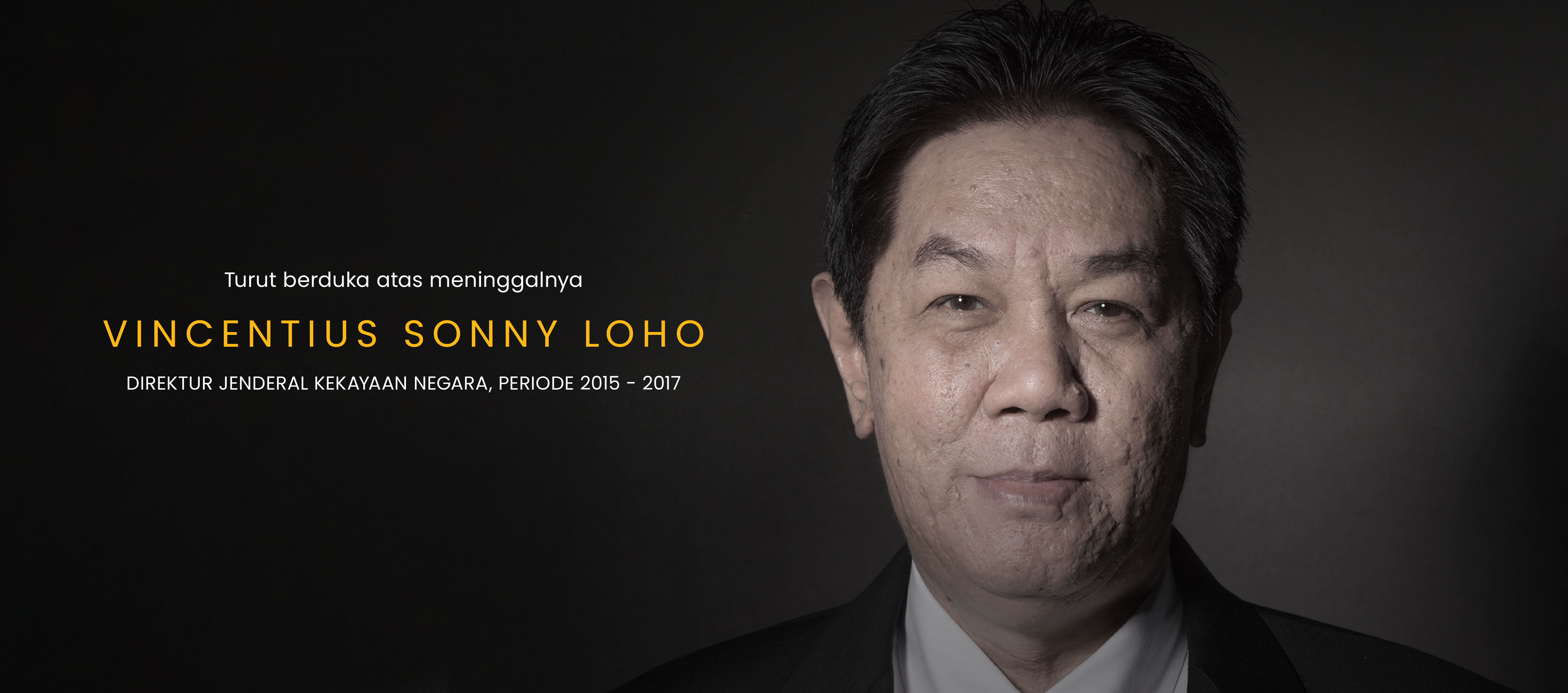 Bapak Vincentius Sonny Loho (Sonny) Direktur Jenderal Kekayaan Negara Periode 2015-2017