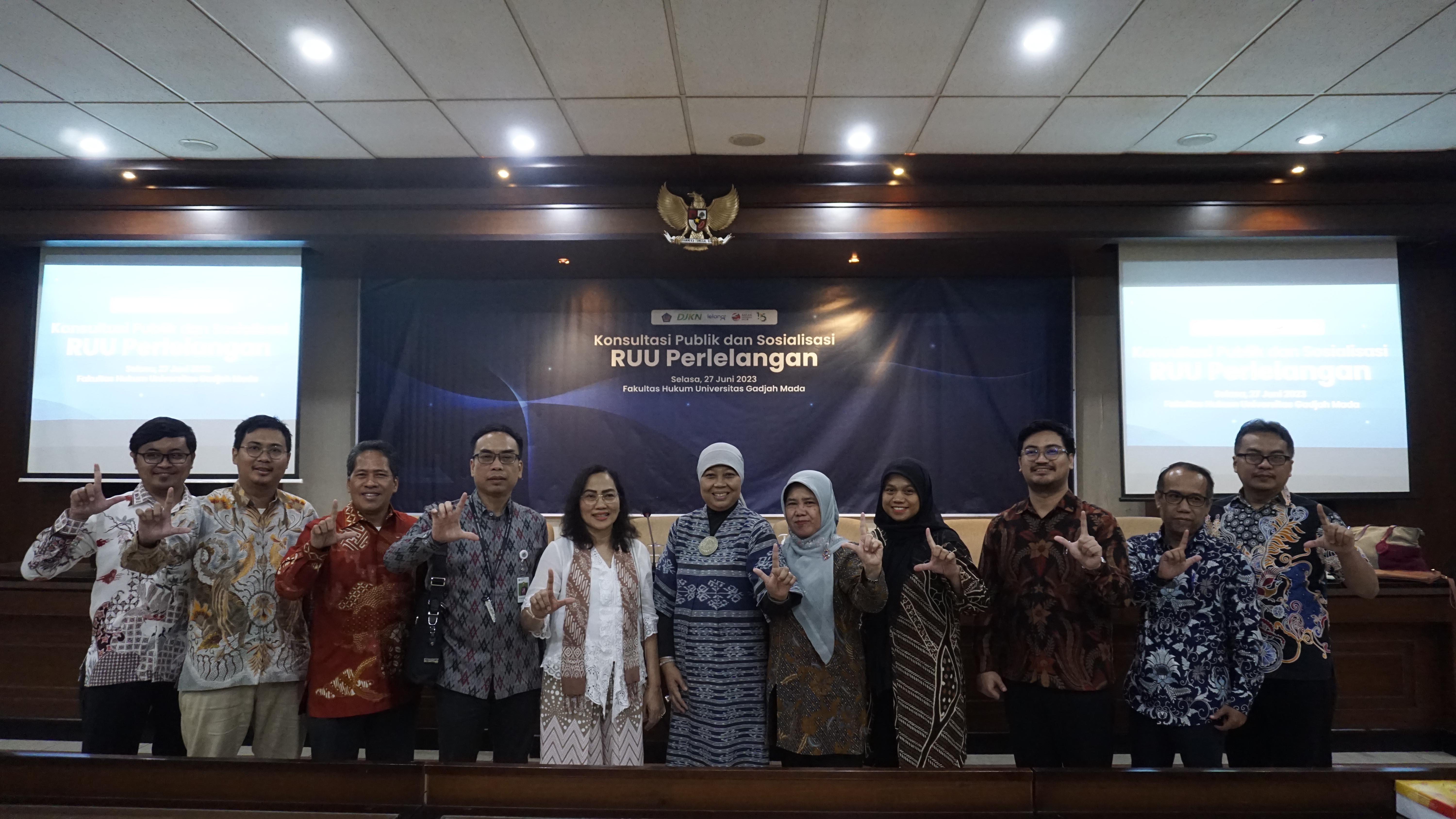 Konsultasi Publik RUU Perlelangan, DJKN Kunjungi Guru Besar di UGM