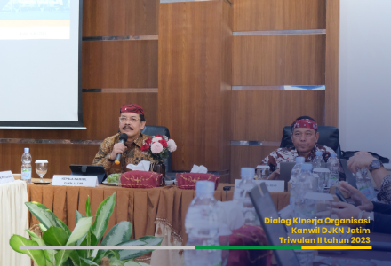 Dialog Kinerja Organisasi Kanwil DJKN Jawa Timur Triwulan II Tahun 2023 di Pamekasan