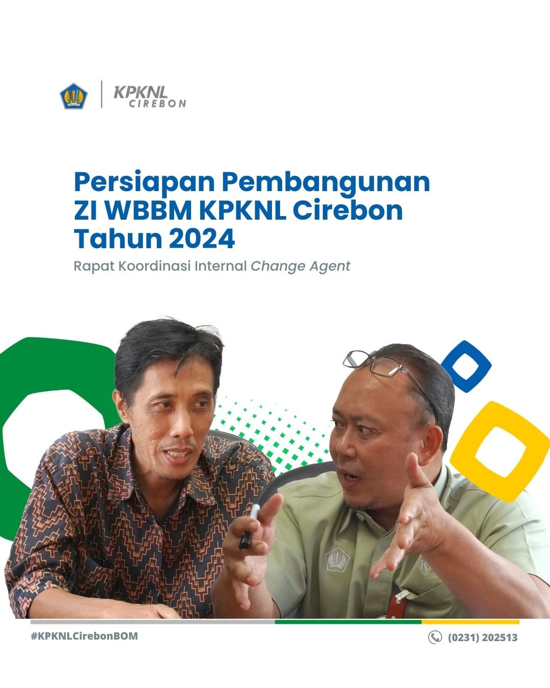 Rapat Koordinasi Internal Change Agent Dalam Rangka Persiapan Pembangunan ZI WBBM KPKNL Cirebon Tahun 2024