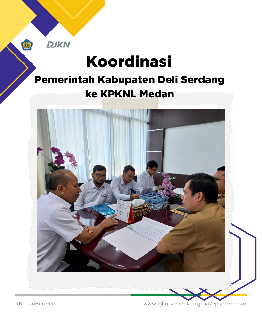 Koordinasi Pemerintah Kabupaten Deli Serdang ke KPKNL Medan