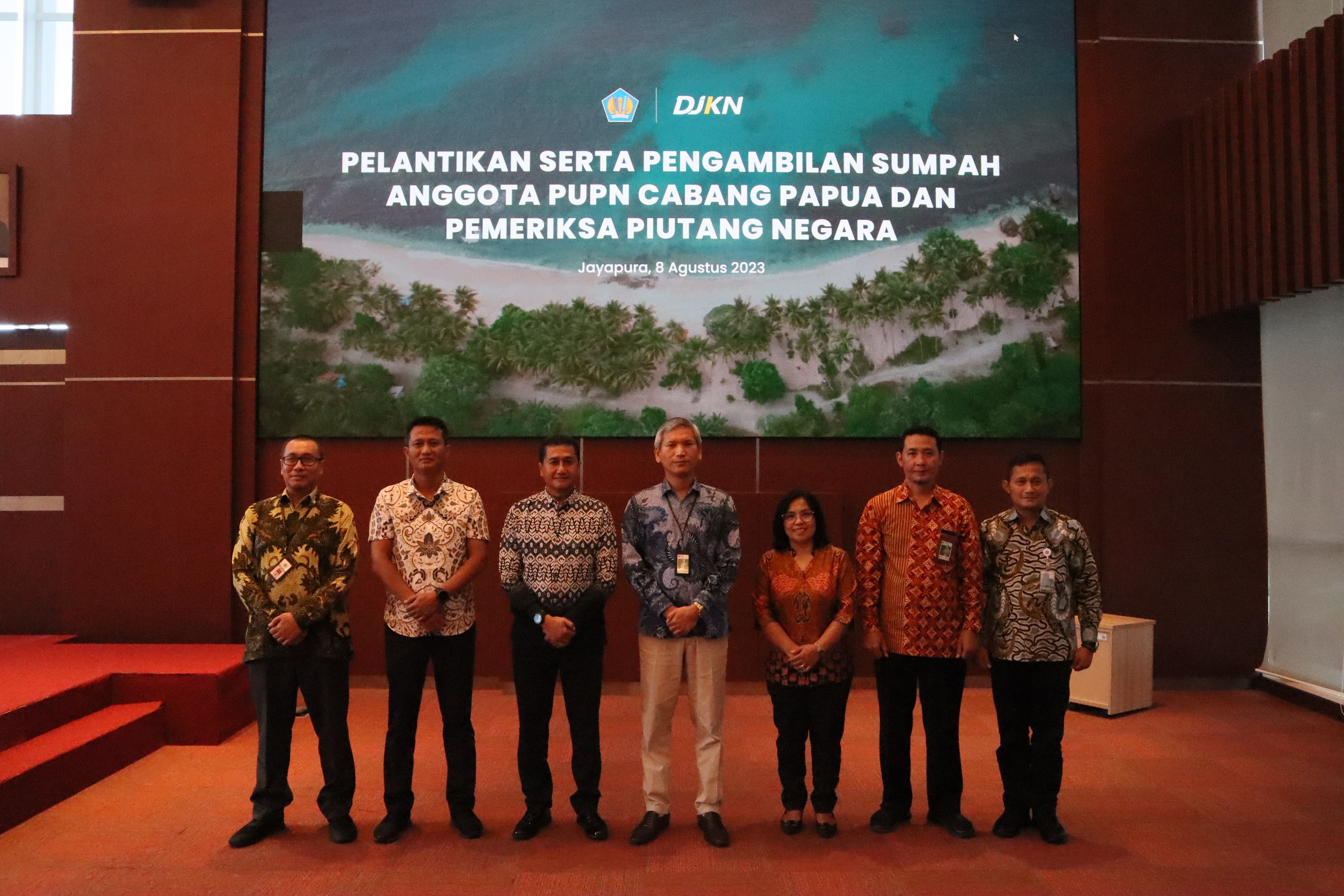 Pelantikan Anggota PUPN Cabang Papua, Pemeriksa Piutang Negara, dan Rapat Koordinasi PUPN Semester I  Tahun 2023