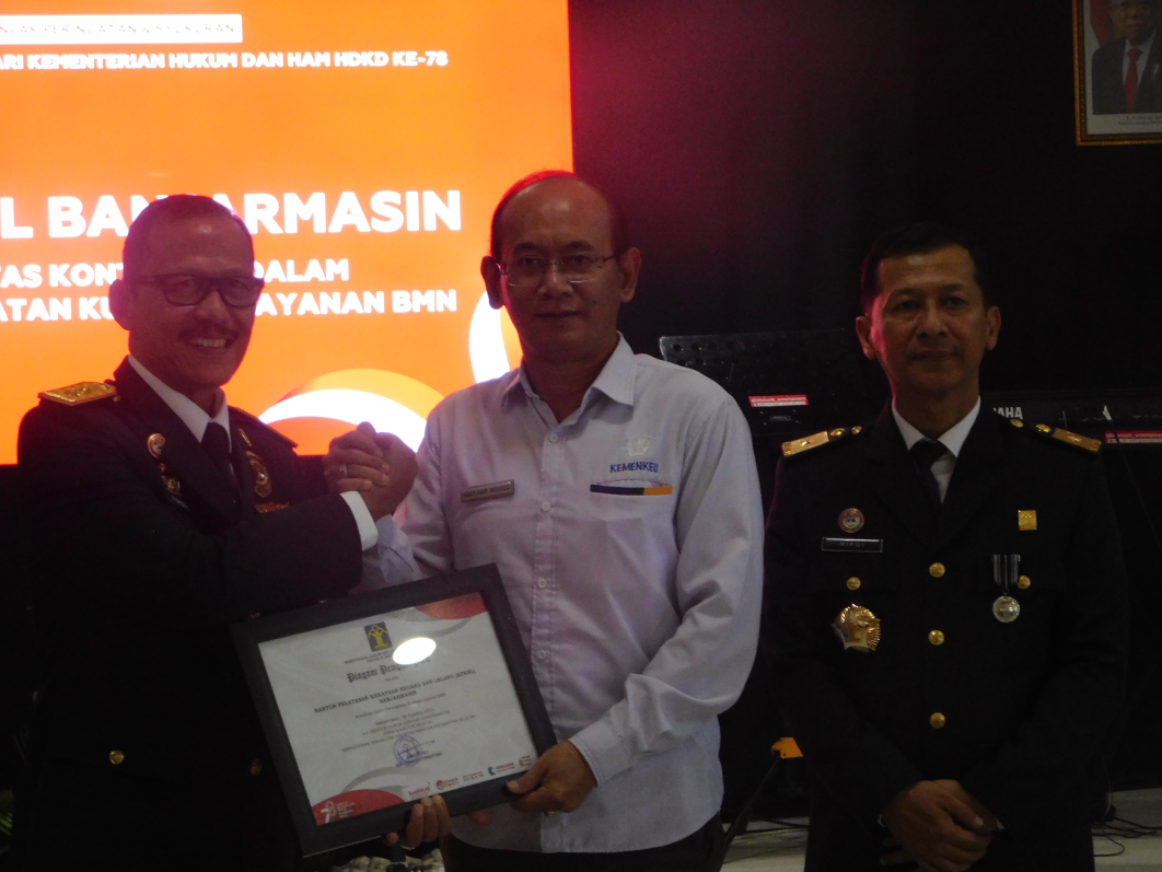 KPKNL Banjarmasin Hadiri Syukuran Hari Lahir Kemenkumham yang ke 78 tahun