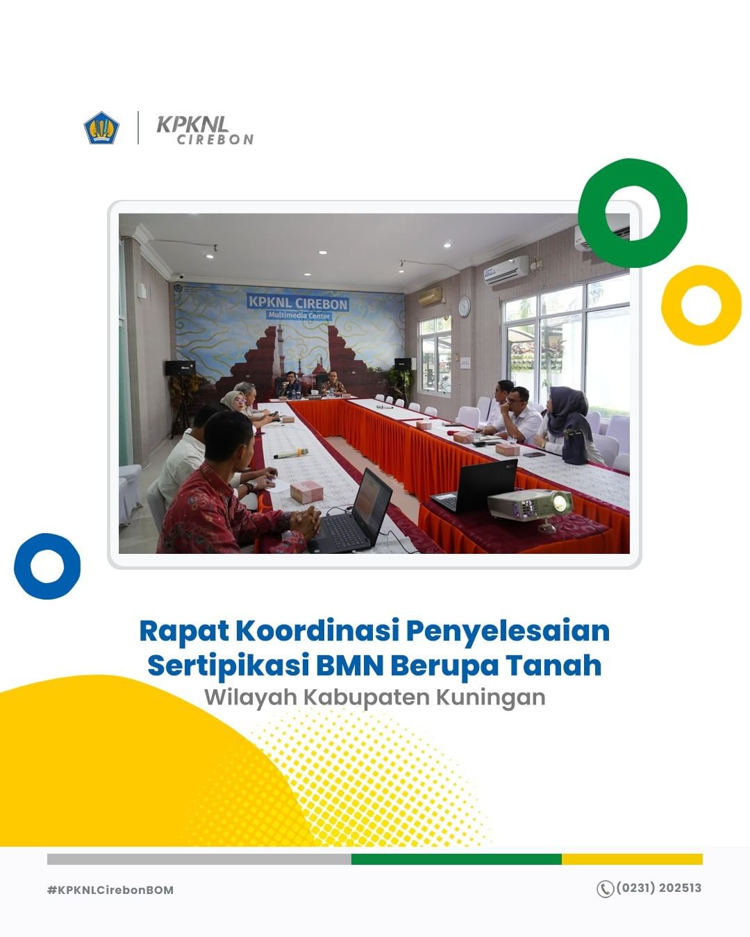 Rapat Koordinasi Penyelesaian Sertipikasi BMN berupa tanah di Wilayah Kabupaten Kuningan