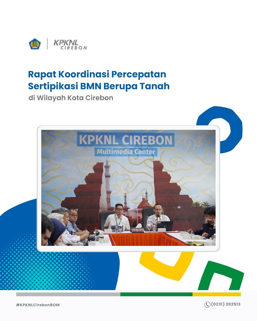 Rapat Koordinasi Percepatan Sertipikasi BMN berupa tanah di Wilayah Kota Cirebon