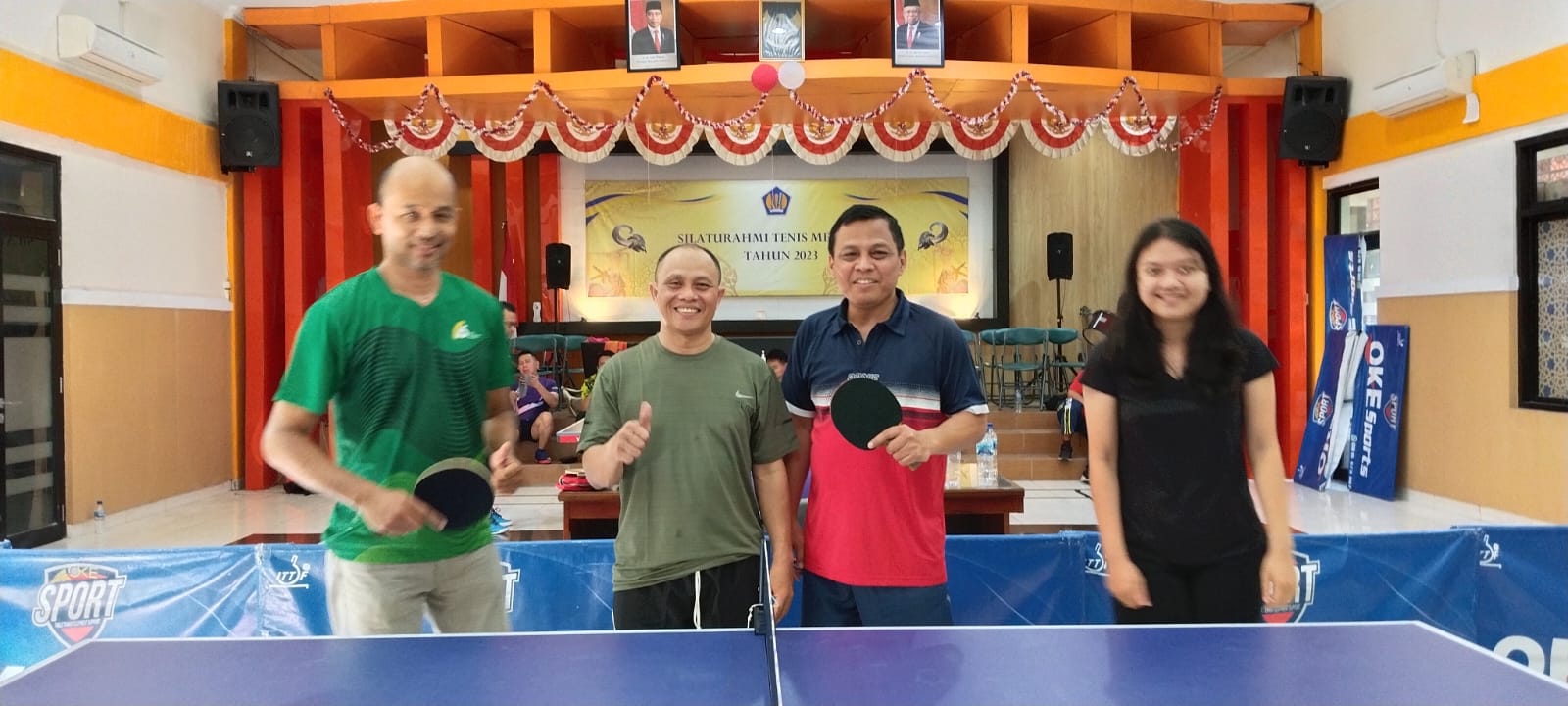 Pererat Kebersamaan, Atlet Tenis Meja DJKN Adakan Silaturahmi di Solo
