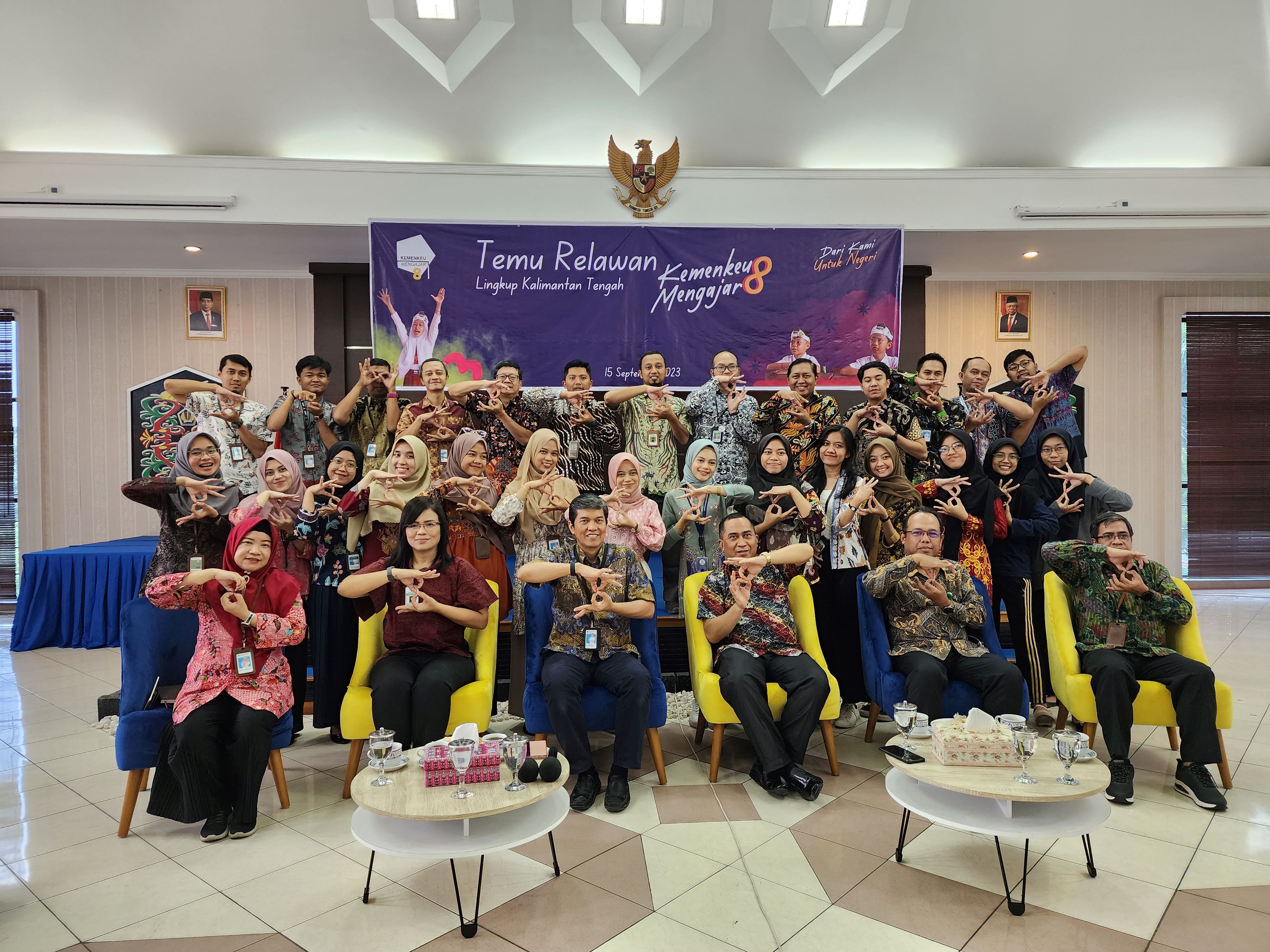 Temu Relawan Kemenkeu Mengajar 8 Lingkup Provinsi Kalimantan Tengah