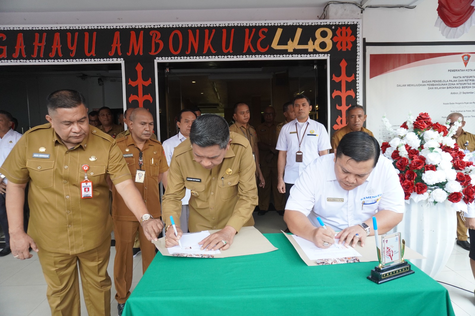 Penandatanganan Nota Kesepahaman antara Pemerintah Kota Ambon dan KPKNL Ambon