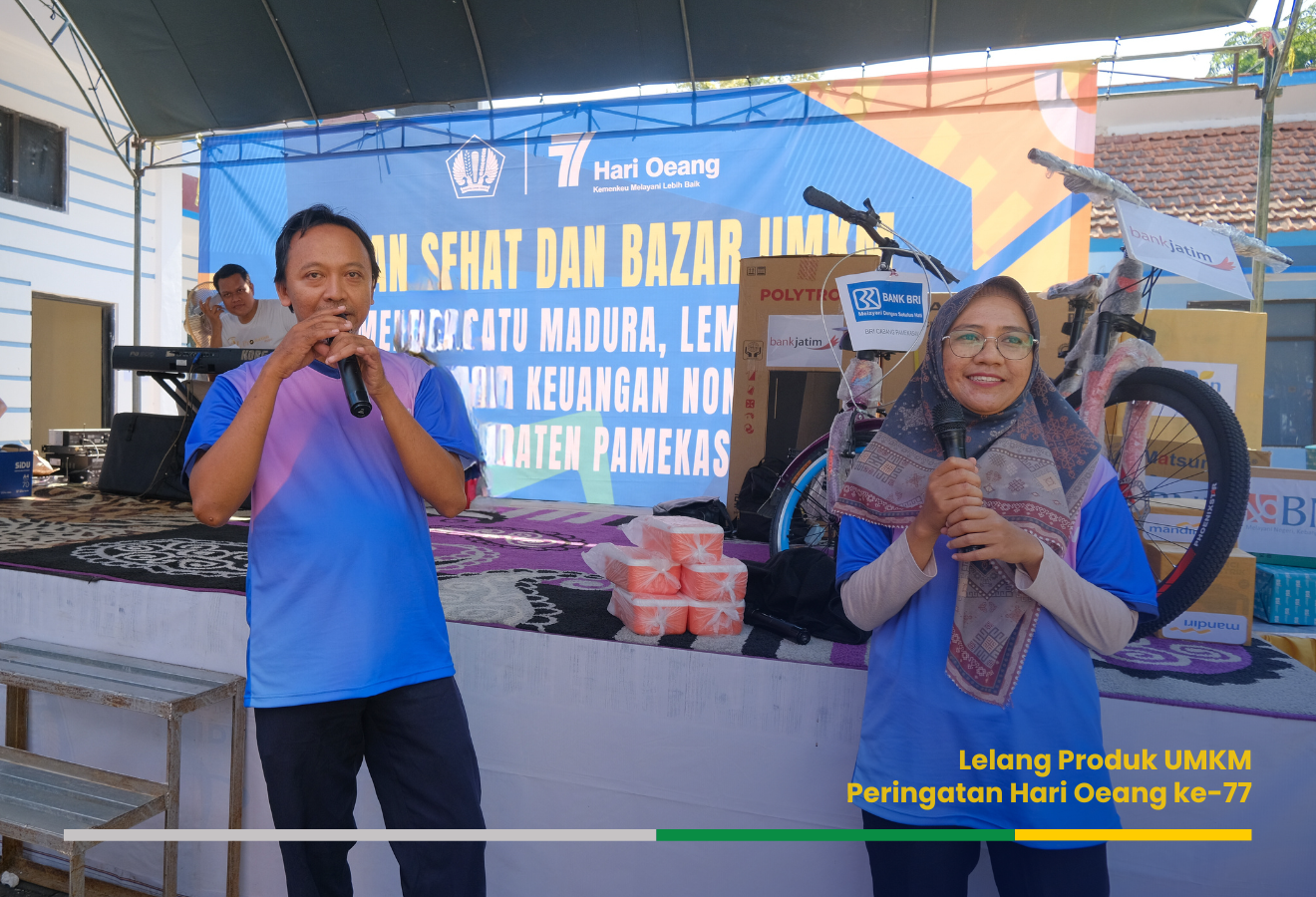 Puncak Hari Oeang Republik Indonesia (HORI) yang ke-77:  KPKNL Pamekasan Gelar Lelang Produk UMKM