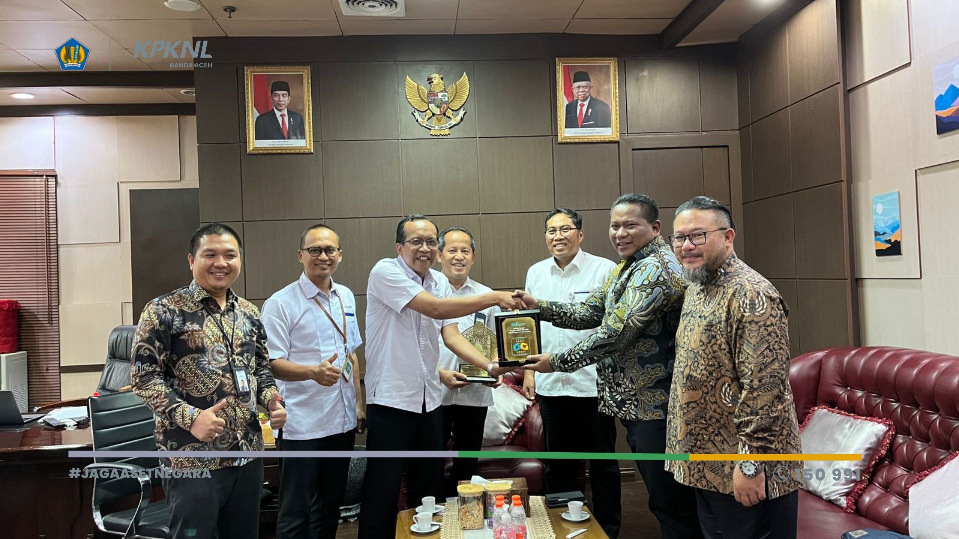 KPKNL Banda Aceh Raih Penghargaan Kategori Tingkat Lot Lelang Terbanyak pada GREAT BSI Tahun 2023