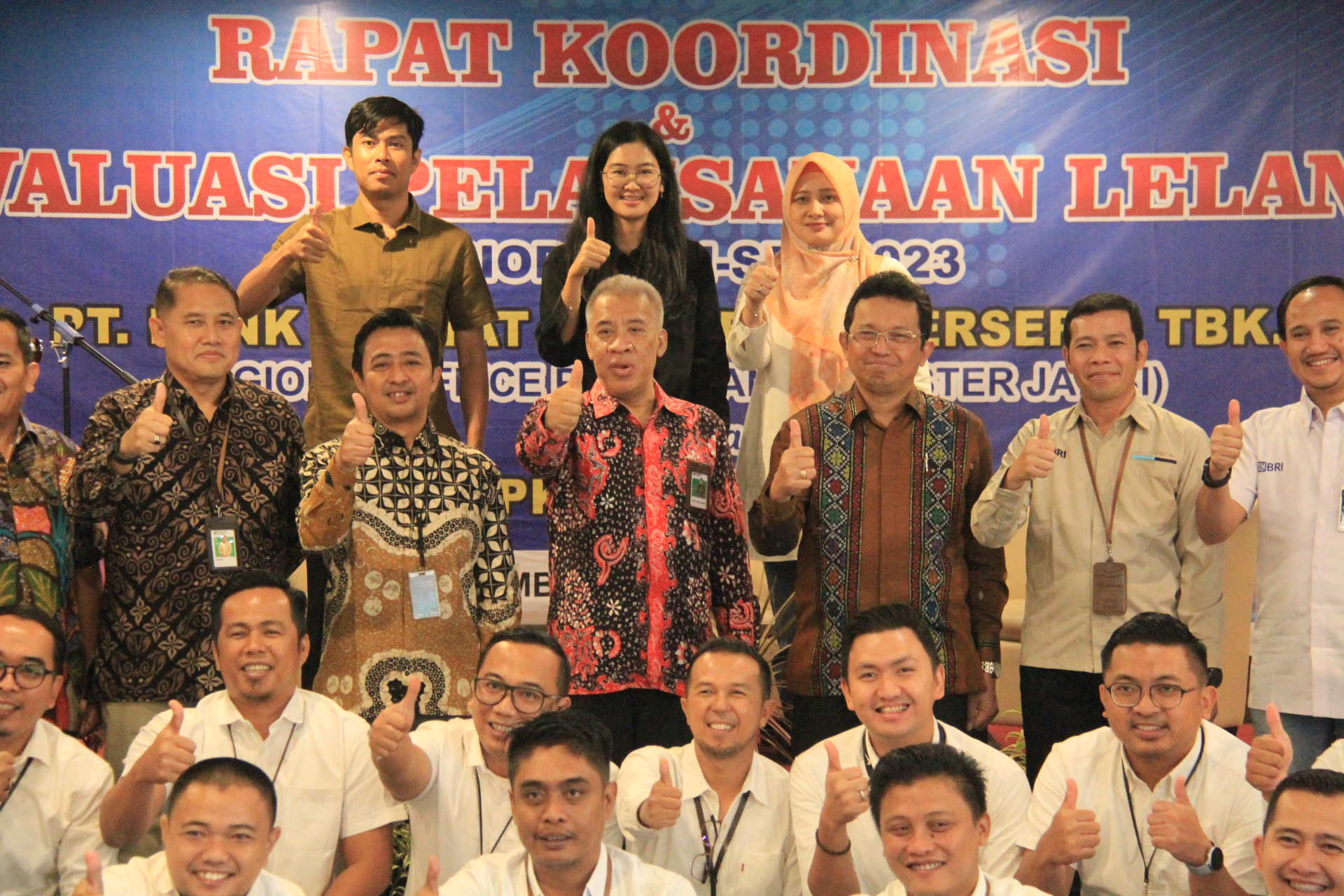 Rapat Koordinas Kinerja Lelang Triwulan III PT BRI KC Jambi dan KPKNL Jambi