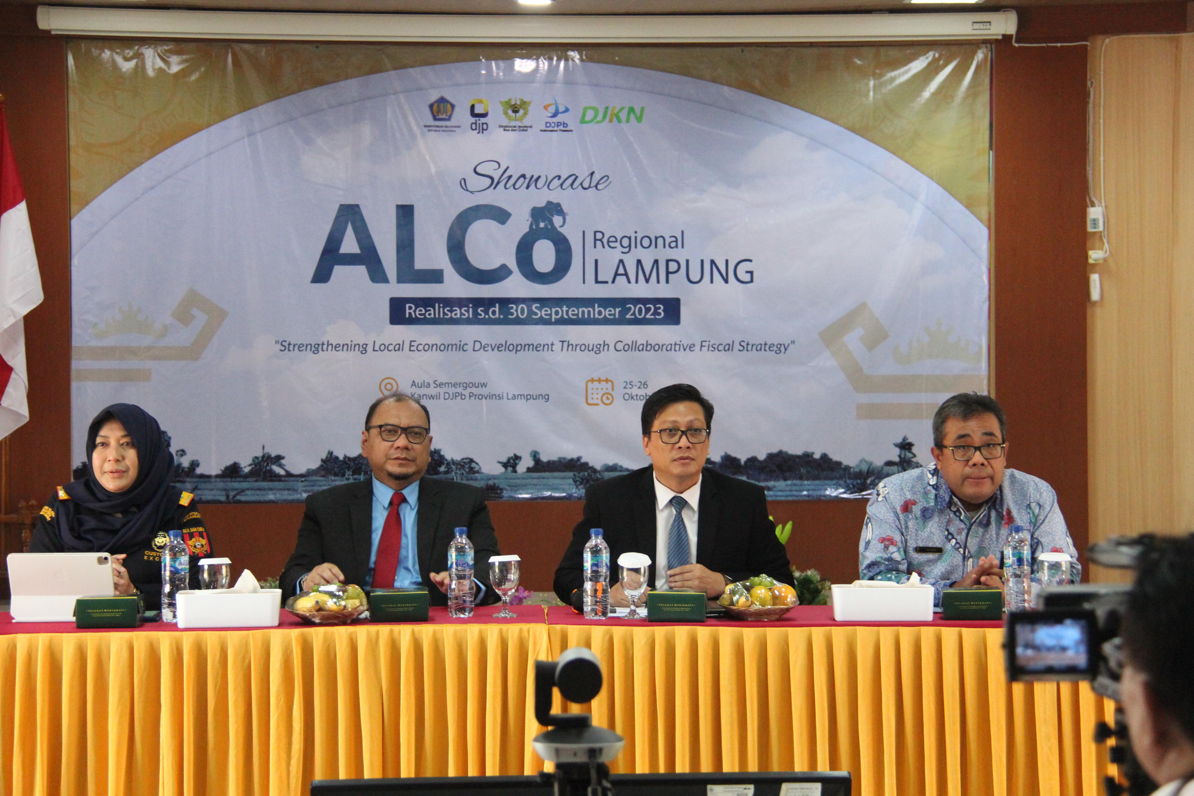 Konferensi Pers APBN Regional Lampung Untuk Realisasi sampai dengan 30 September 2023