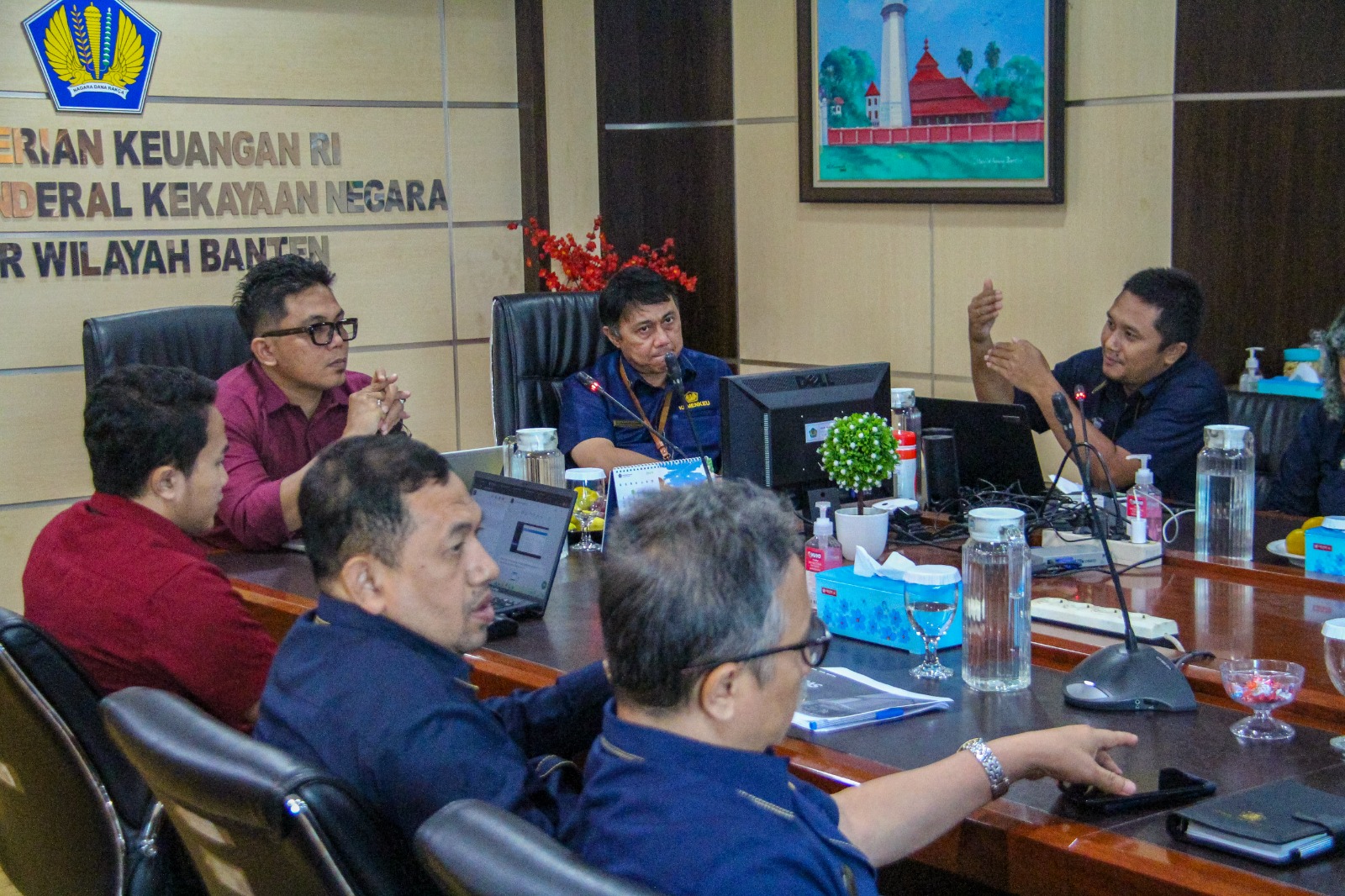 Tim Penilai Nasional ZI-WBBM Melihat Lebih Detail Inovasi Kanwil DJKN Banten