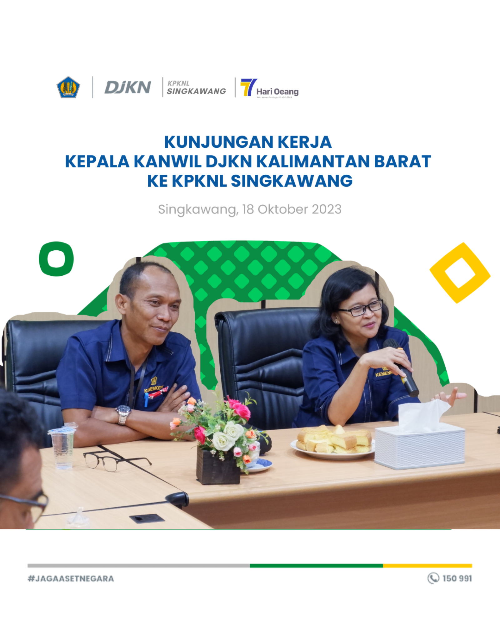 Dari Kunjungan Kerja Kakanwil DJKN Kalbar ke KPKNL Singkawang : Jaga Selalu Integritas 