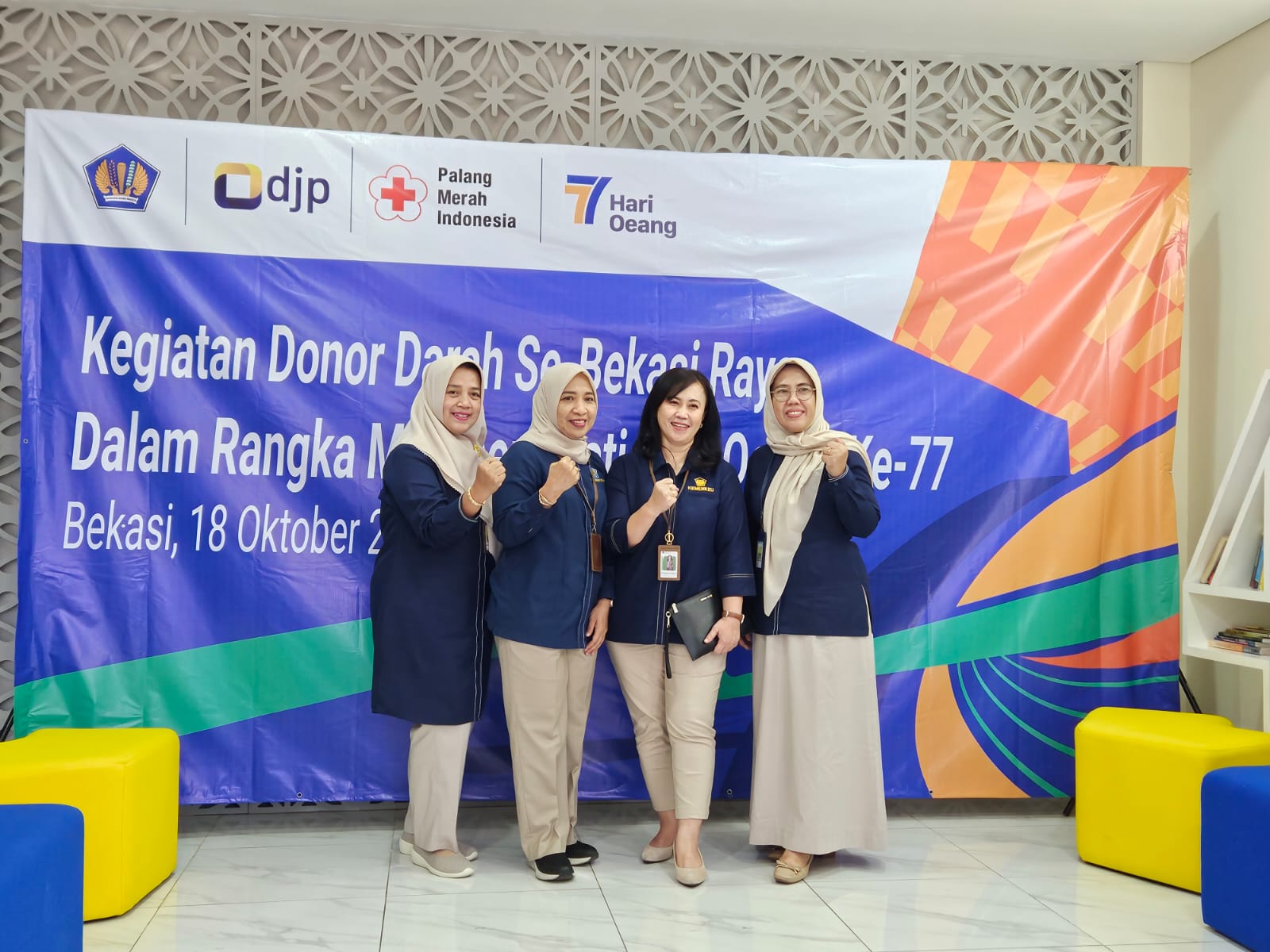 Peduli Sesama, KPKNL Bekasi Berpartisipasi dalam Kegiatan Donor Darah