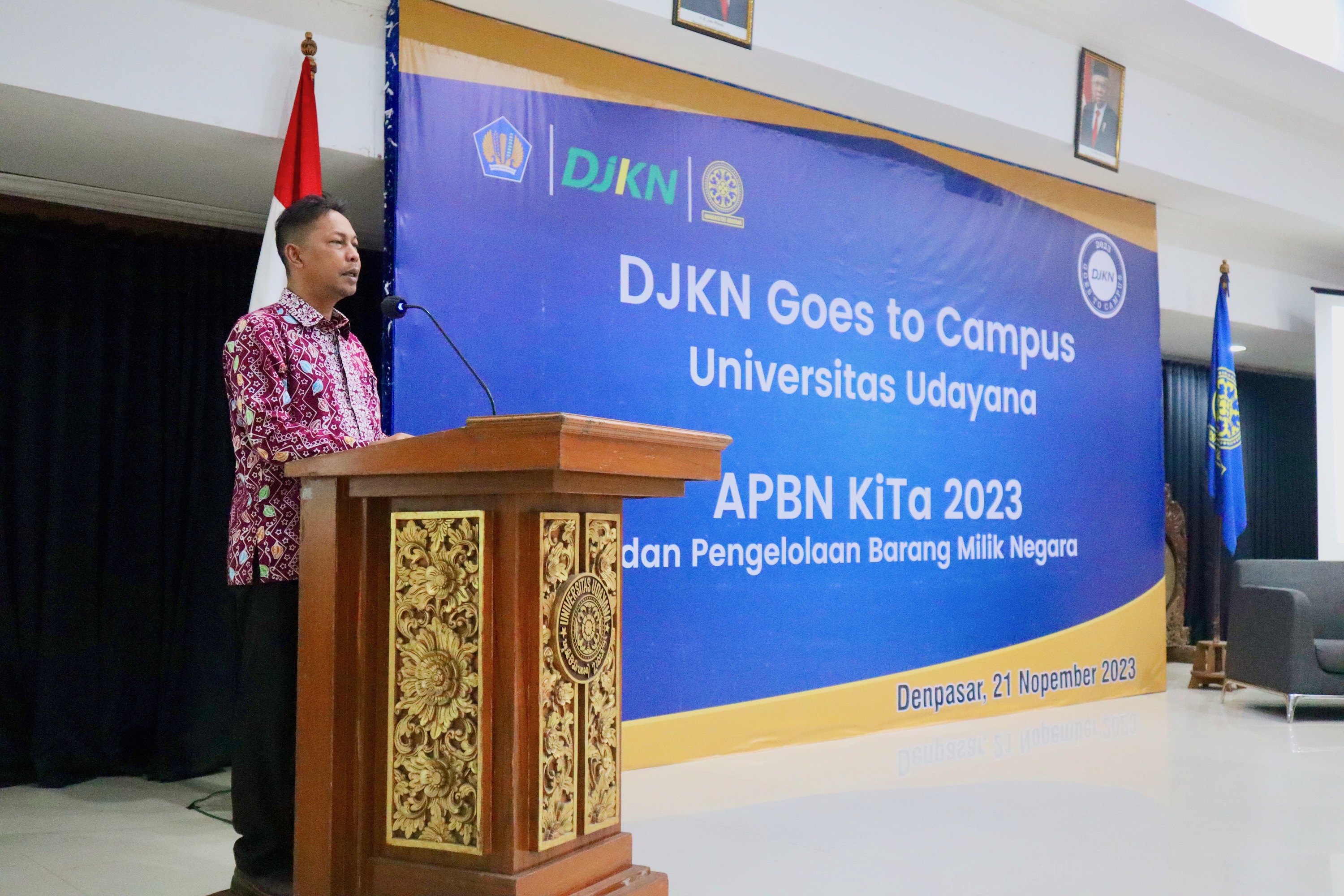 DJKN Goes to Campus: Mahasiswa Universitas Udayana Diperkenalkan pada APBN KiTA 2023 dan Pengelolaan Barang Milik Negara