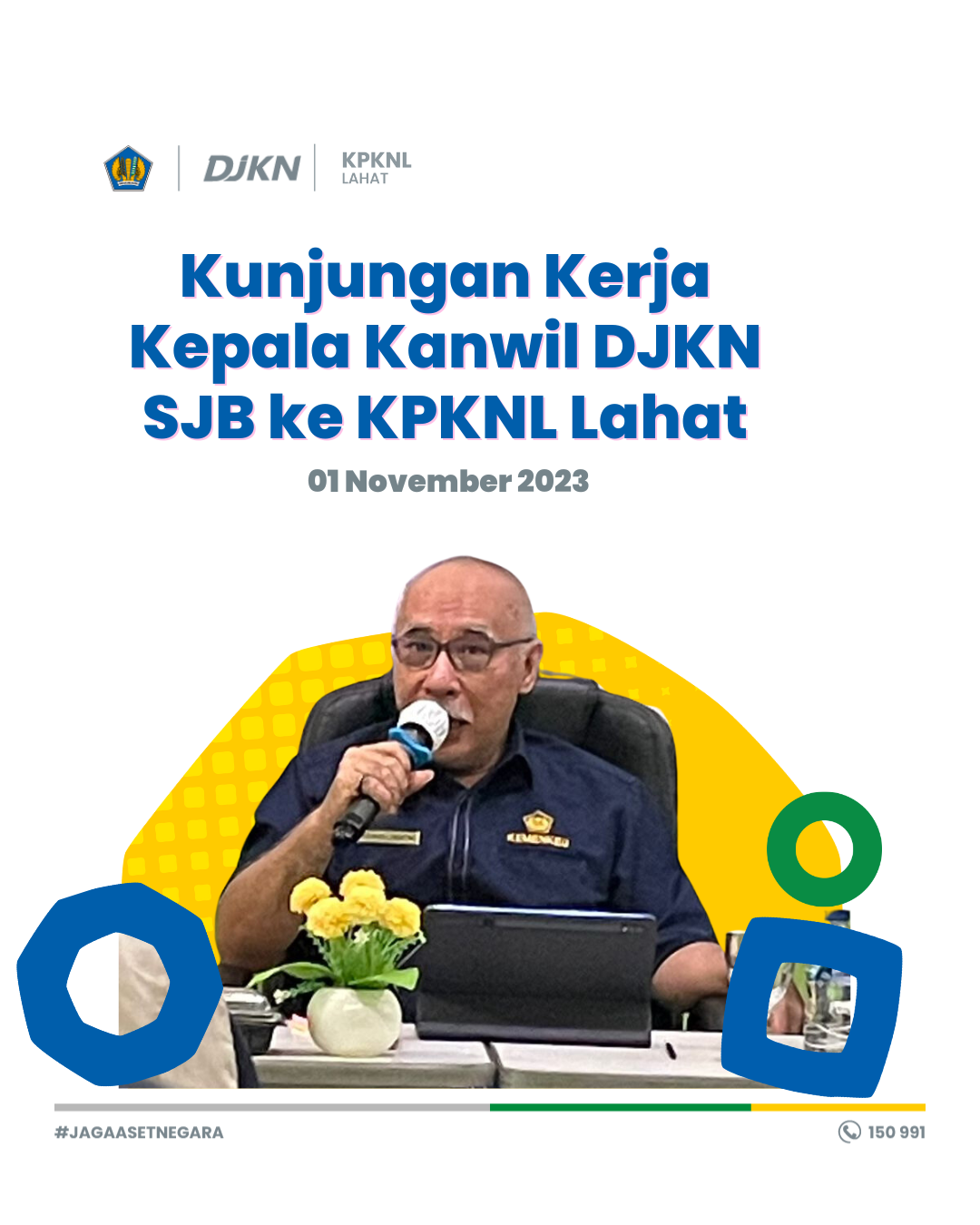 Kunjungan Kerja Perdana Kepala Kanwil DJKN Sumatera Selatan, Jambi, dan Bangka Belitung di Bumi &lsquo;Seganti Setungguan&rsquo; 