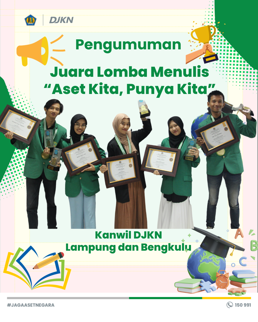 Lomba Menulis Artikel Mahasiswa se-Bandar Lampung dengan tema: "Aset Kita, Punya Kita"