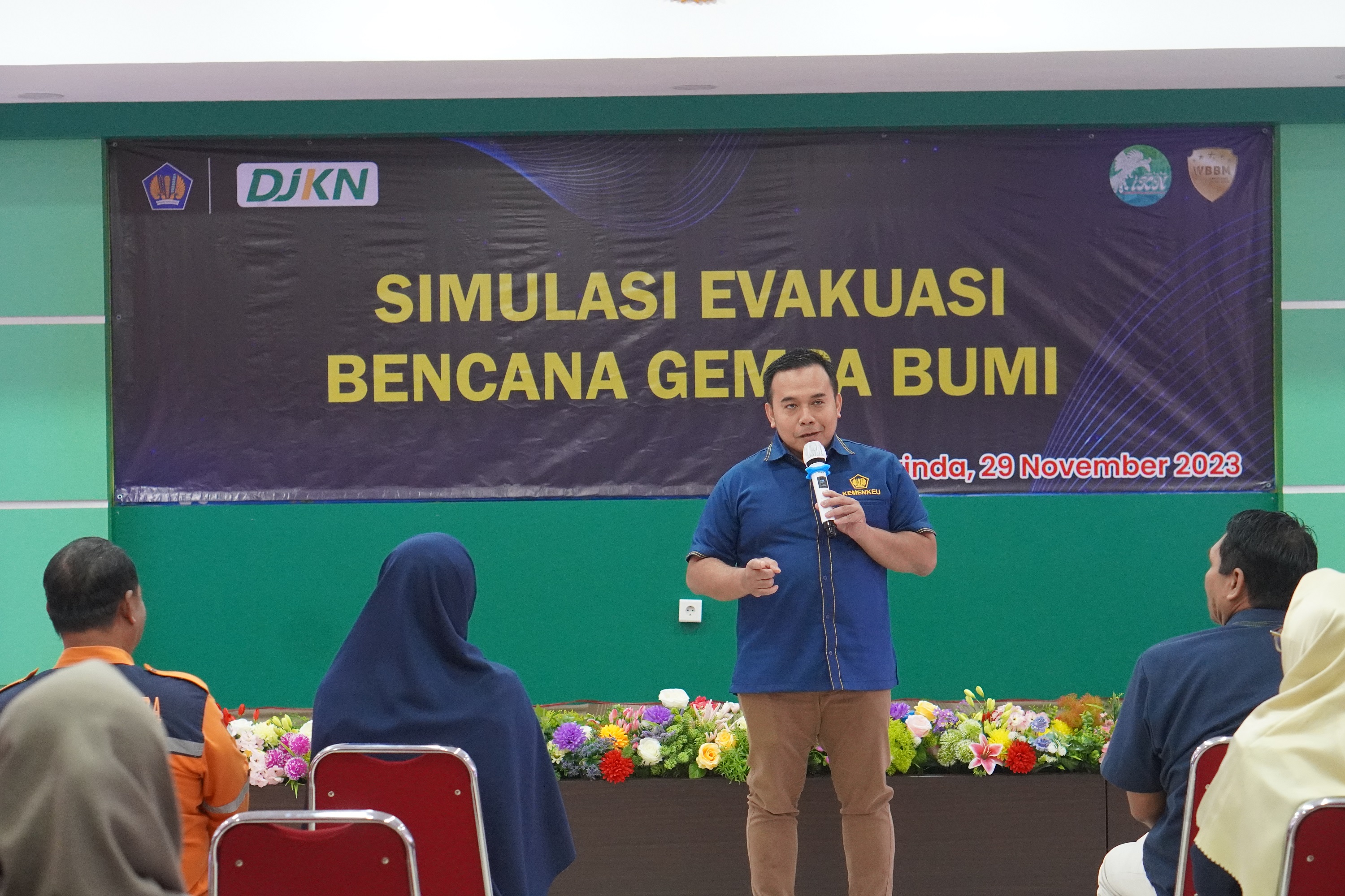 Tanamkan Budaya Kesiapsiagaan Bencana, Kanwil DJKN Kaltimtara Gandeng BPBD Kota Samarinda Adakan Simulasi Evakuasi Bencana Gempa Bumi