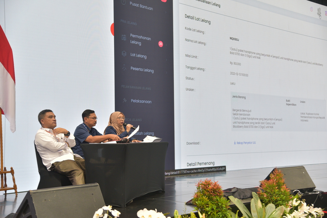 KPKNL Jakarta III Lelang Barang eks Gratifikasi dan Barang Rampasan KPK, Logam Mulia Paling Diminati