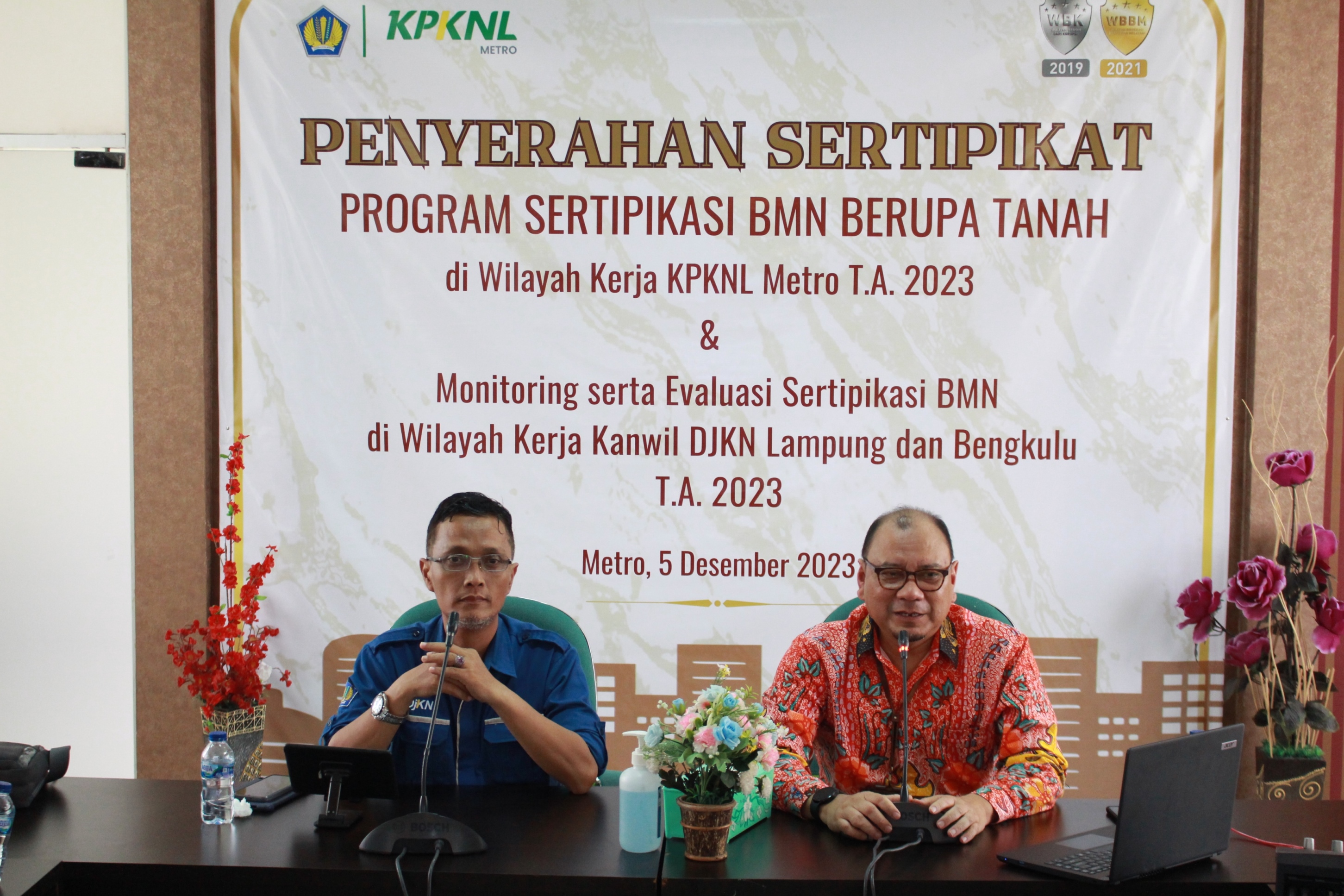 Monitoring dan Evaluasi Sertipikasi BMN Berupa Tanah di Wilayah Kanwil DJKN Lampung dan Bengkulu Tahun 2023