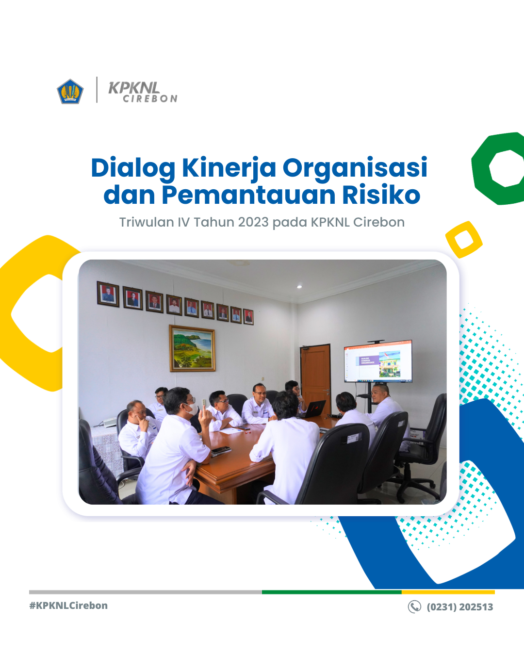 Dialog Kinerja Organisasi dan Pemantauan Risiko Triwulan IV Tahun 2023 pada KPKNL Cirebon