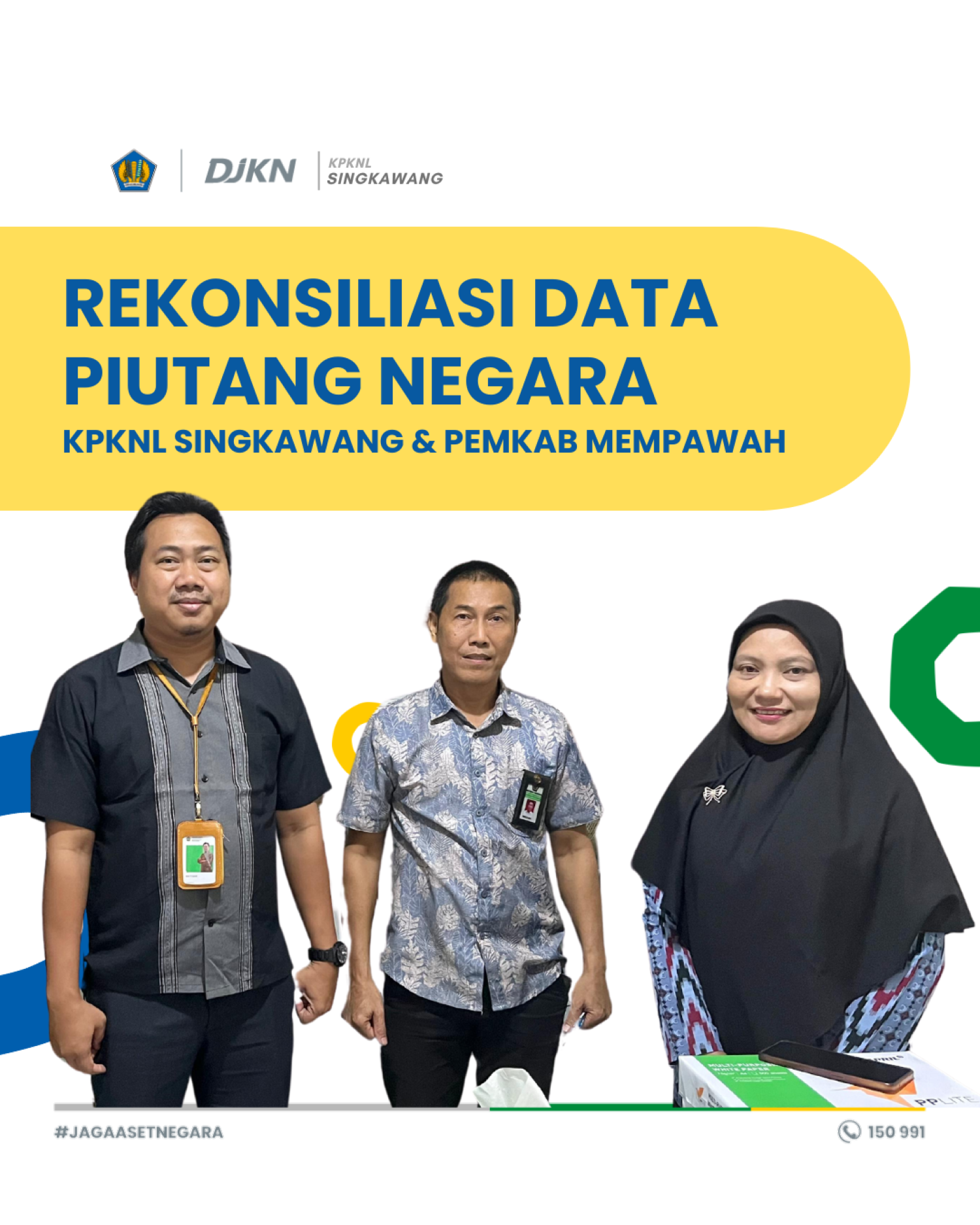 KPKNL Singkawang Lakukan Rekon Data Piutang Negara di Pemkab Mempawah