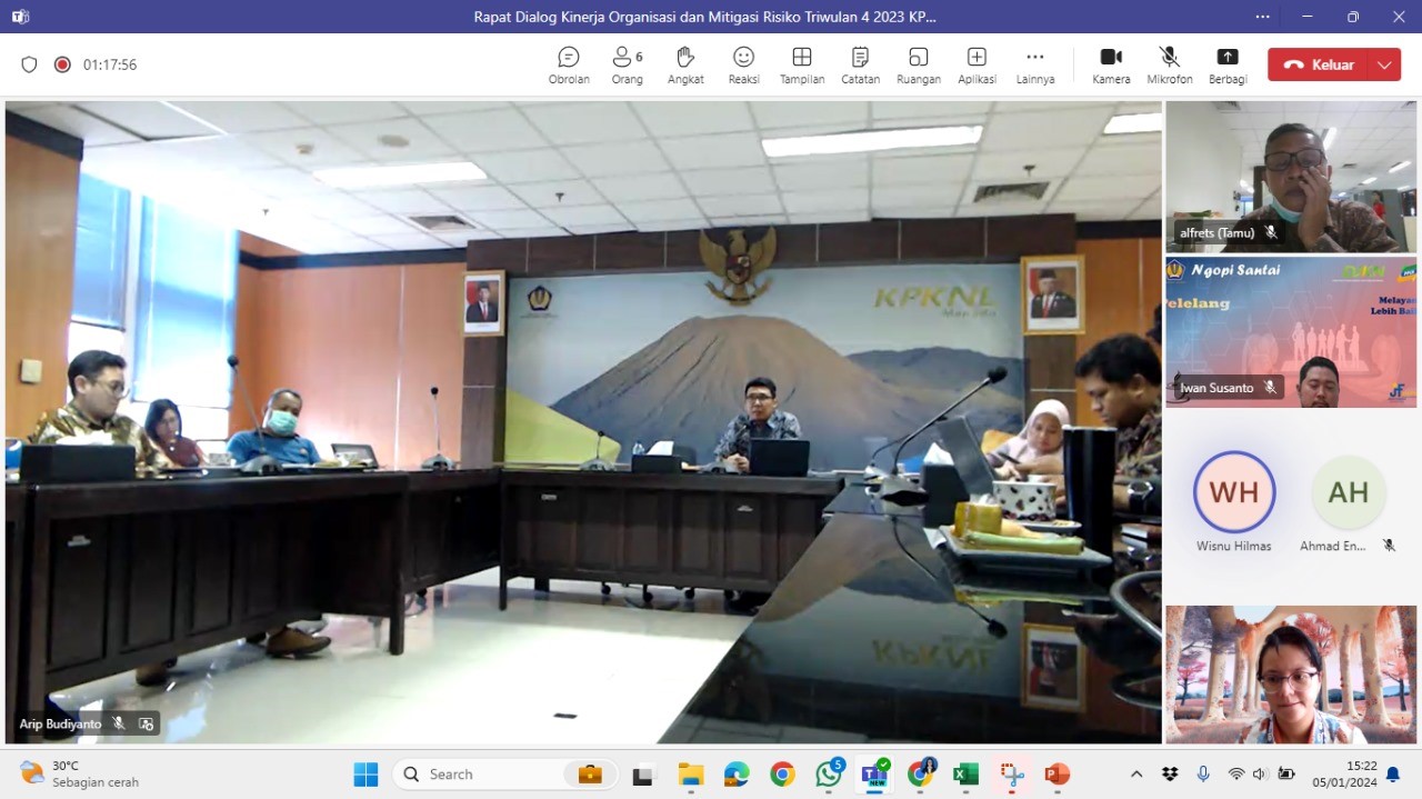 Kegiatan Rapat Dialog Kinerja Organisasi Triwulan IV 2023 di KPKNL Manado