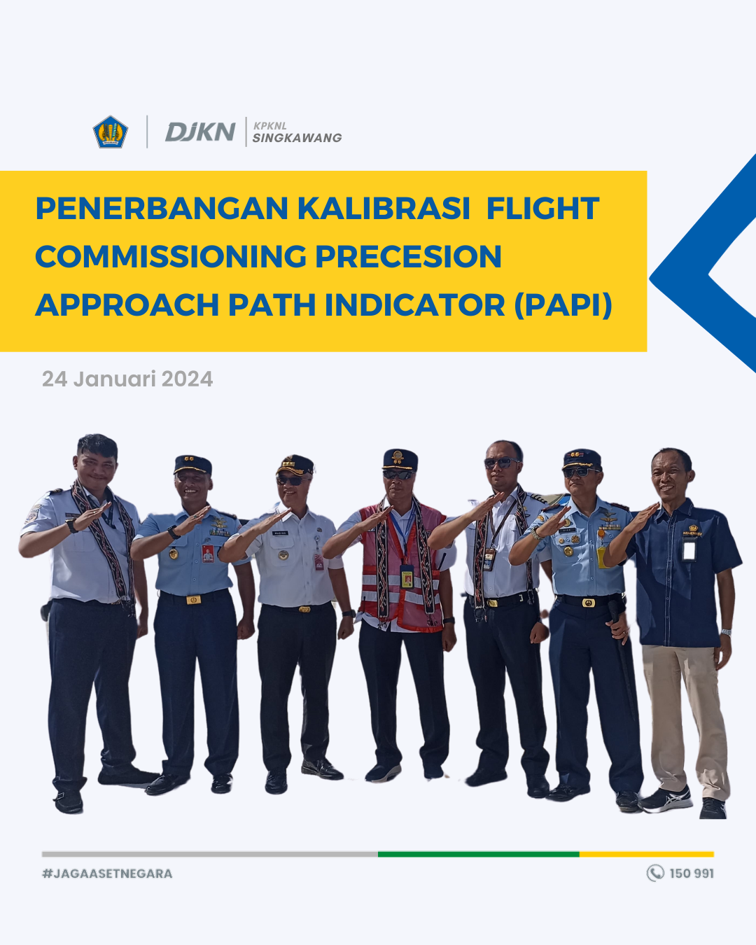 KPKNL Singkawang turut hadiri Penerbangan Kalibrasi/Flight Commissioning di Bandar Udara Singkawang