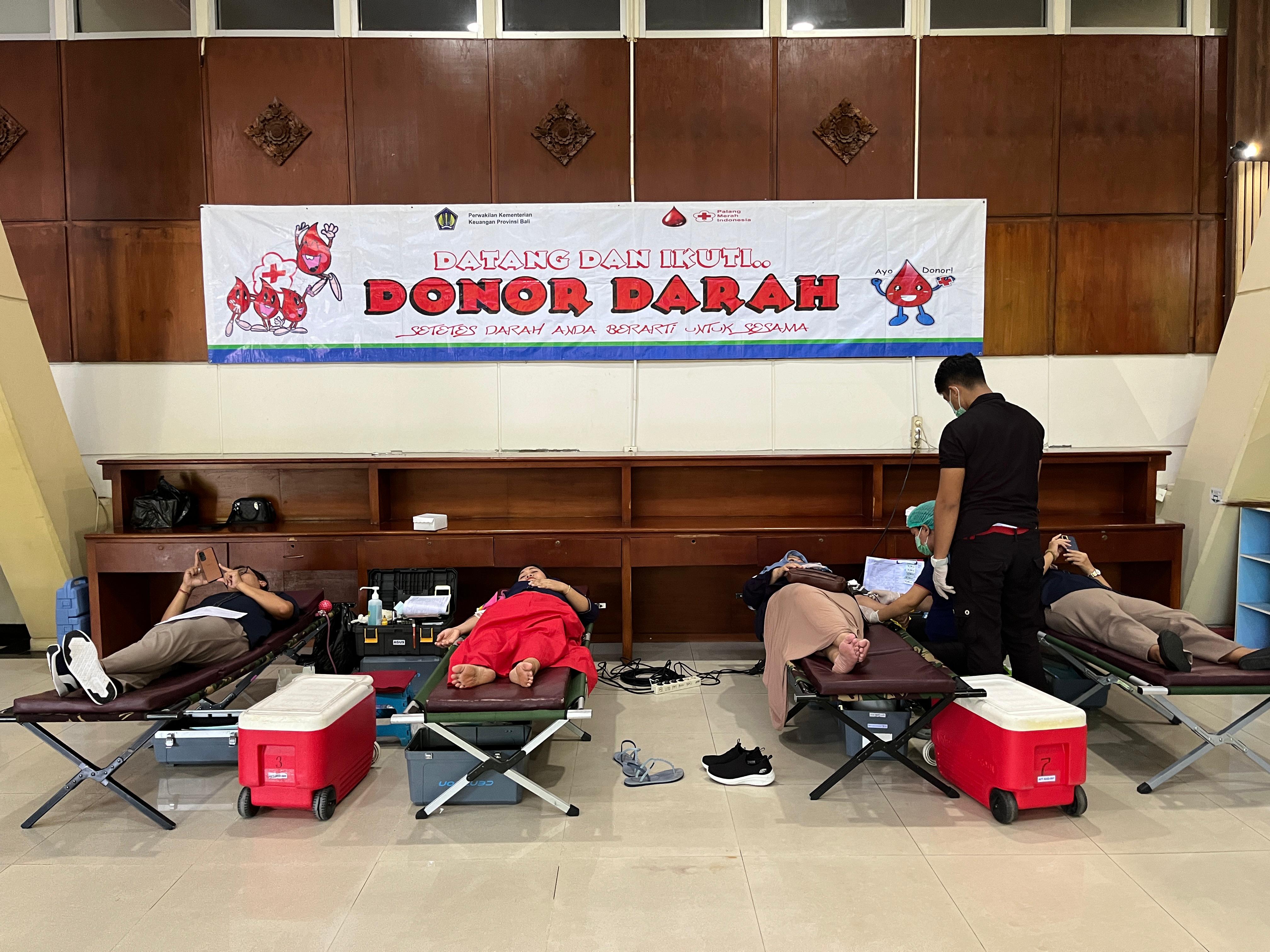 Donor Darah Perwakilan Kemenkeu Bali