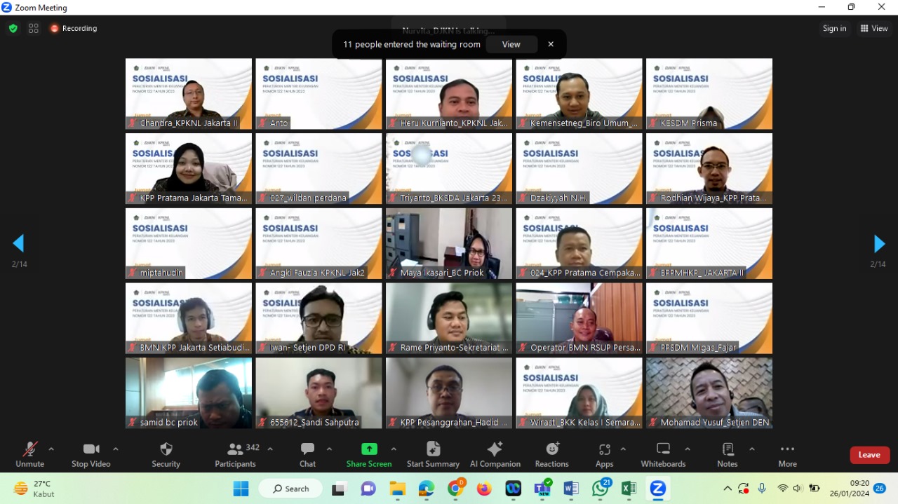 KPKNL Jakarta II Sosialisasi PMK 122 Tahun 2023: Menuju Lelang yang Efisien dan Transparan