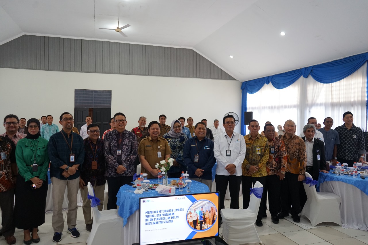 Sinergi Pengendalian Inflasi di Kalimantan Selatan dalam Pertemuan Rutin bersama BULOG Kanwil Kalsel
