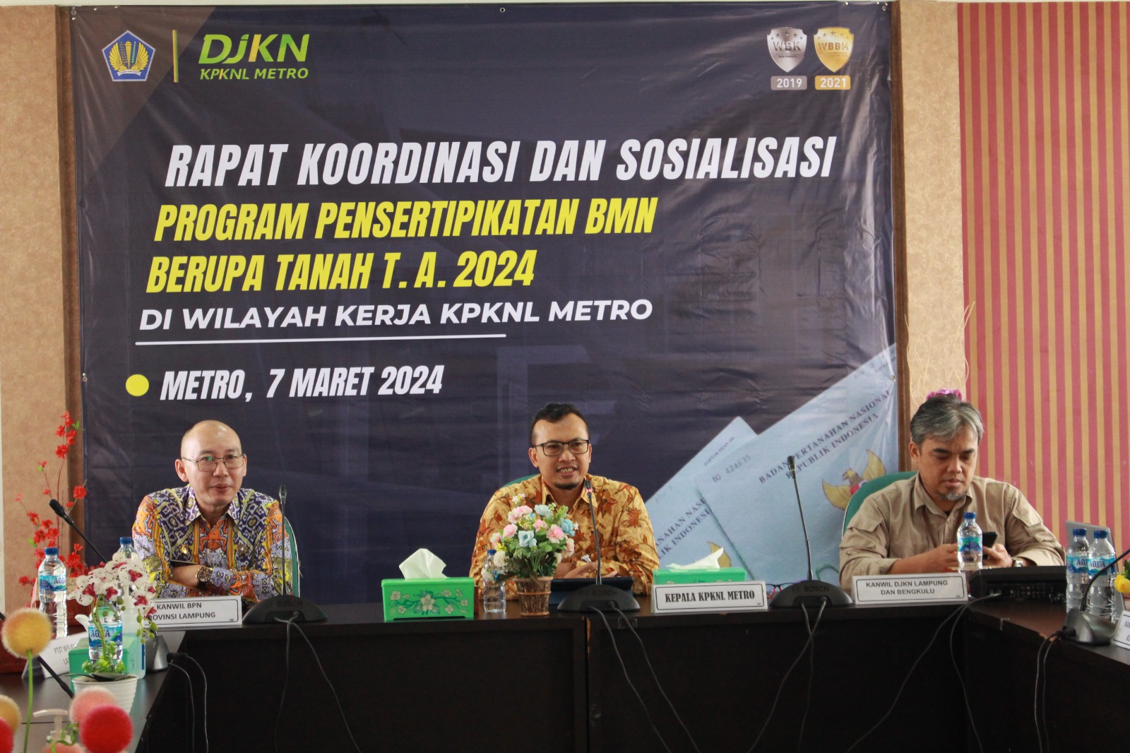 Rapat Koordinasi dan Sosialisasi Program Pensertipikatan BMN Berupa Tanah TA 2024 di Wilayah Kerja KPKNL Metro