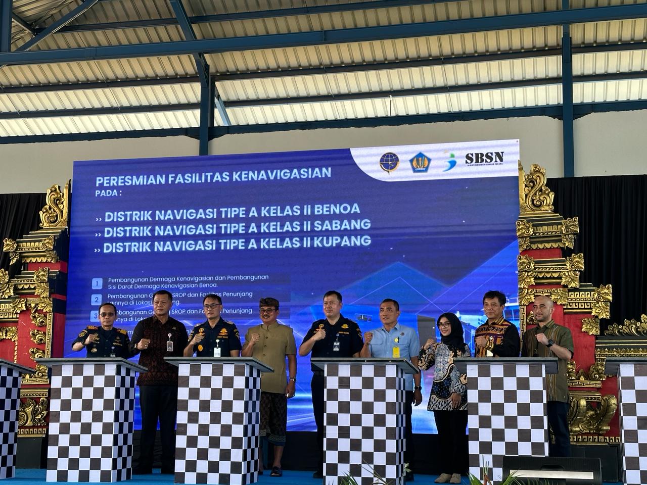 Peresmian Fasilitas Kenavigasian Baru di Distrik Navigasi Tipe A Kelas II Benoa