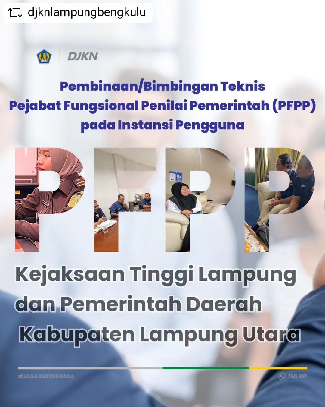 Bimbingan Teknis Pejabat Fungsional Penilai Pemerintah (PFPP) pada Kabupaten Lampung Utara dan Kejaksaan Tinggi Lampung