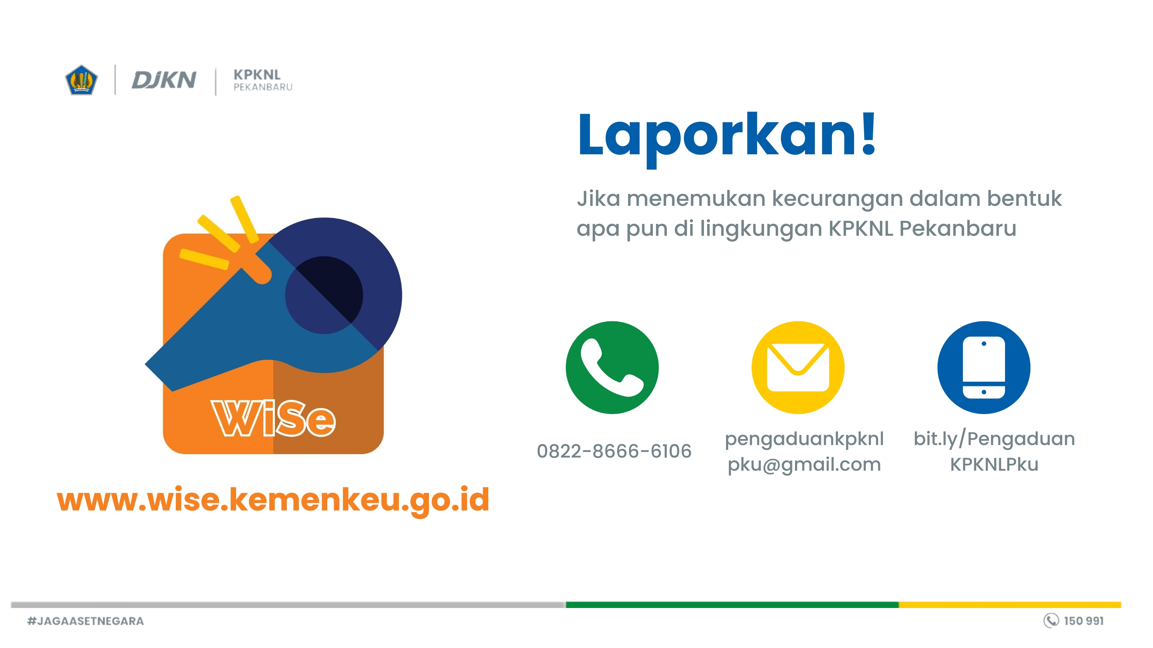 Laporkan Kecurangan Dalam Bentuk Apapun
