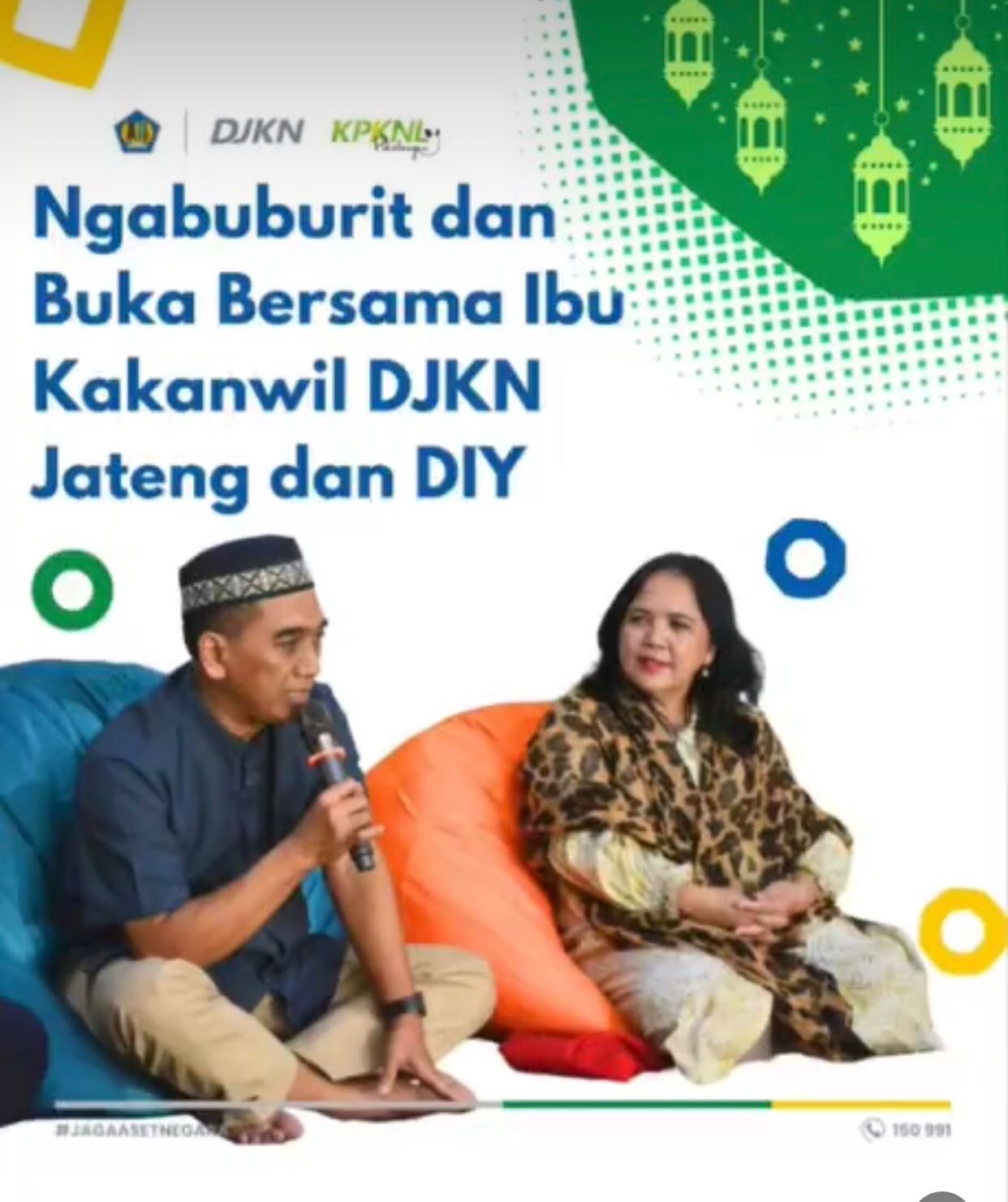 NGABUBURIT "Ngobrol dan Buka Bersama Ibu Kanwil DJKN Jateng dan DIY" di Kampung Ramadhan KPKNL Pekalongan